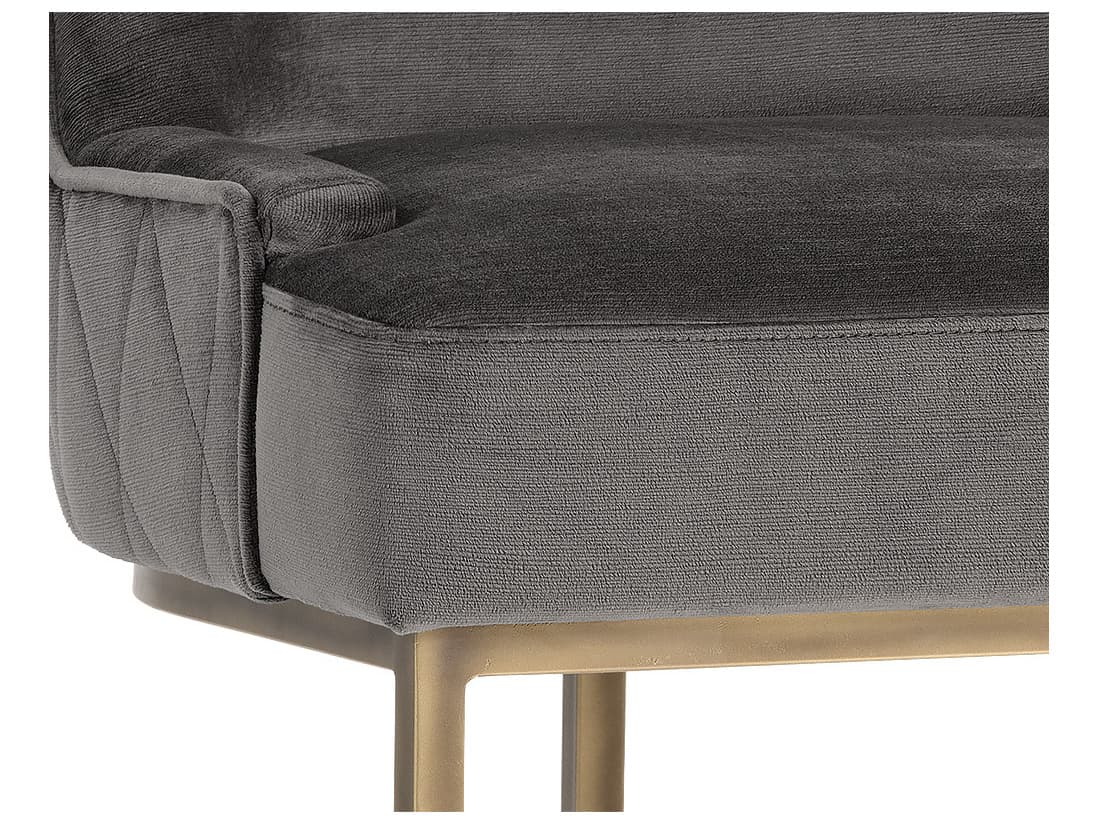 Sunpan Irongate Florence Dining Chair Piccolo Pebble