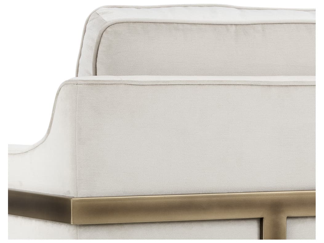 Sunpan Irongate Kalmin Beige Fabric Accent Chair