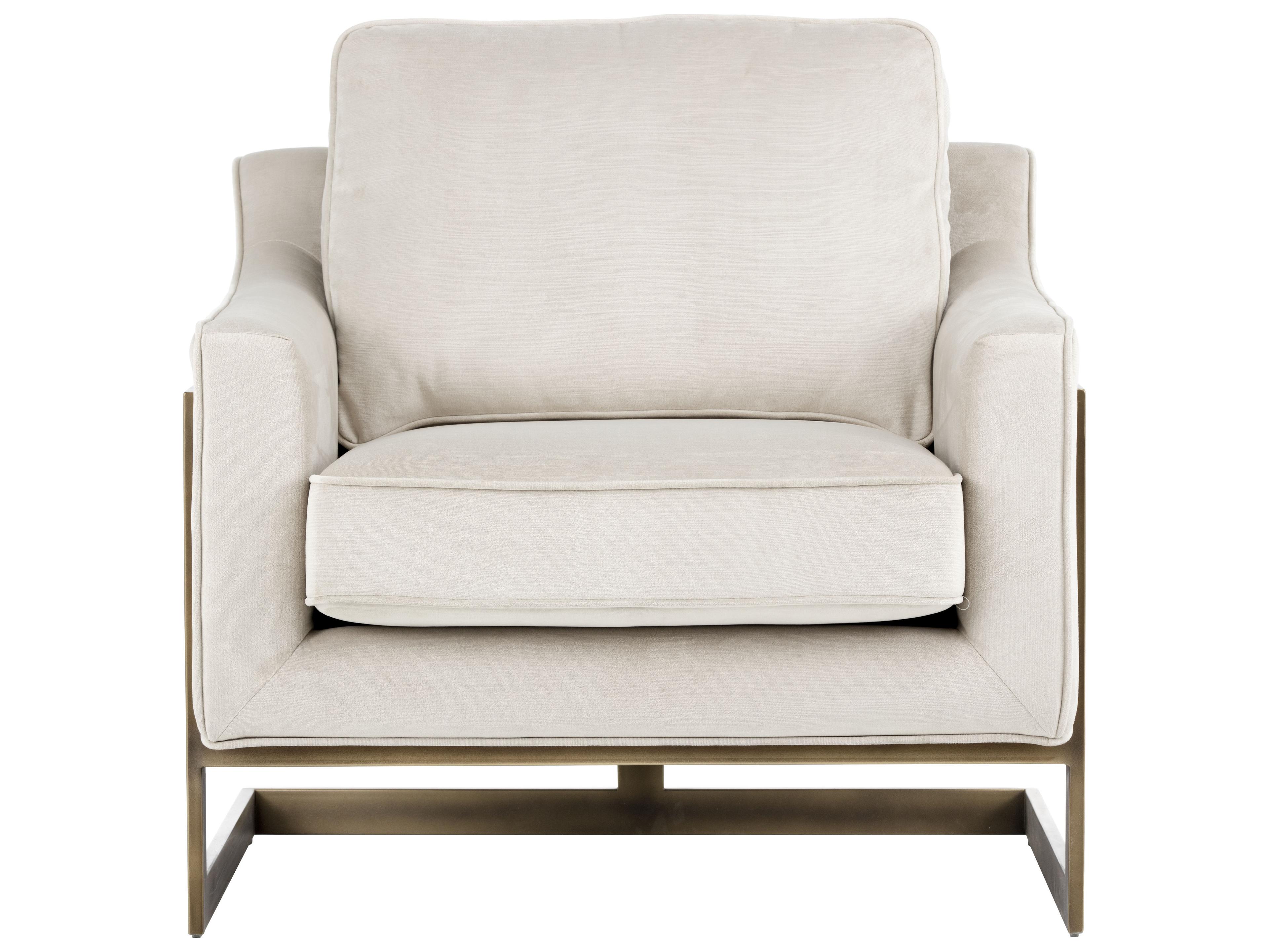 Sunpan Irongate Kalmin Beige Fabric Accent Chair