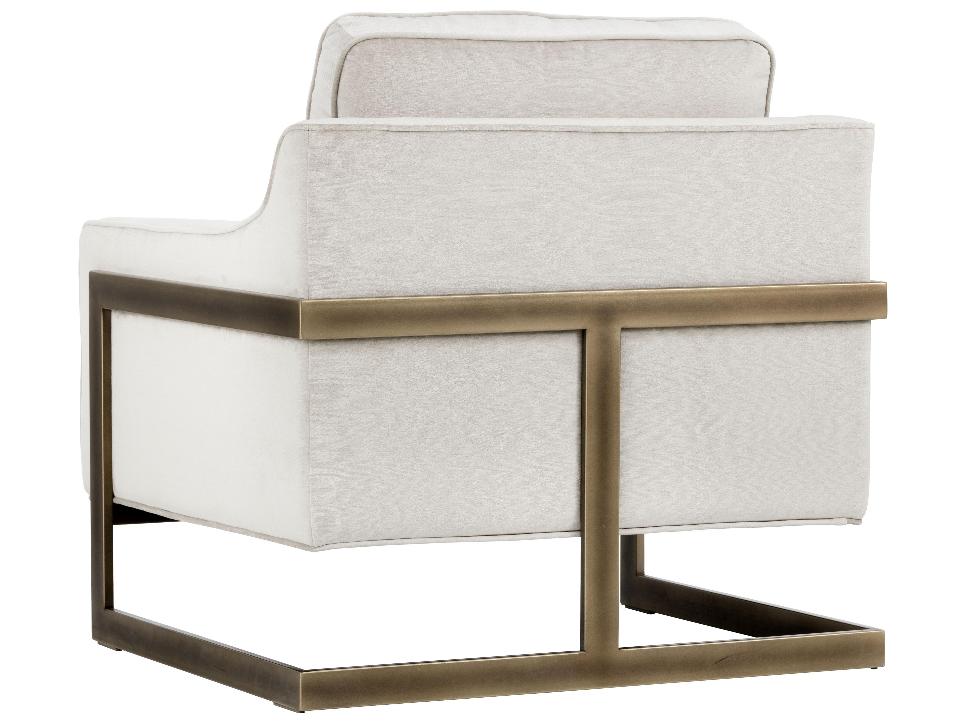 Sunpan Irongate Kalmin Beige Fabric Accent Chair