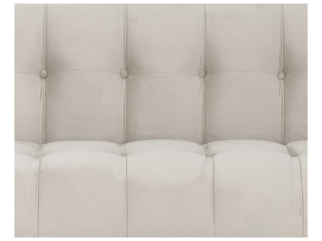 Sunpan Irongate Ekon Piccolo Prosecco Rustic Bronze Beige Upholstered Sofa