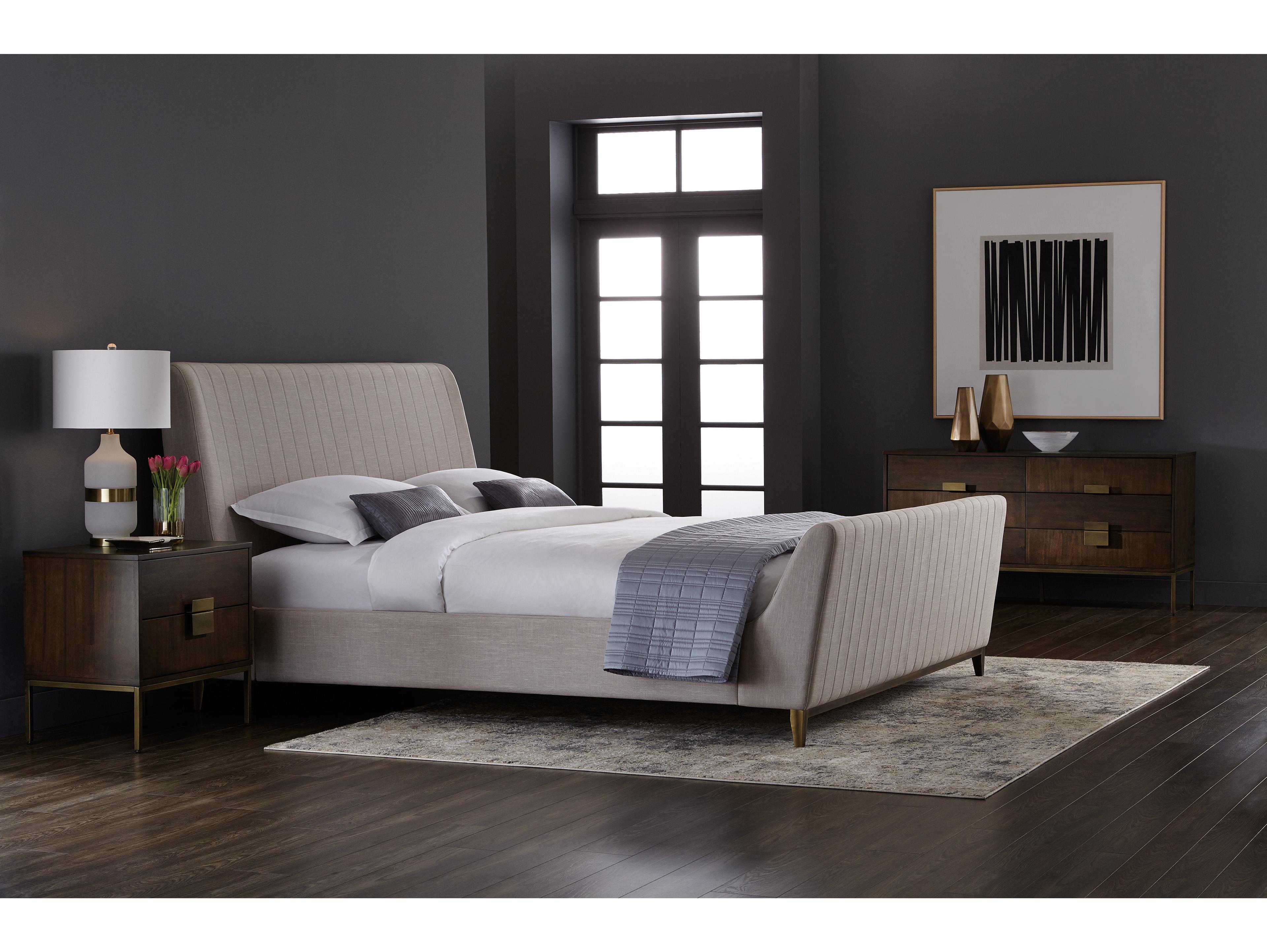 Sunpan Mixt Jade 2-Drawers Acacia Wood Nightstand