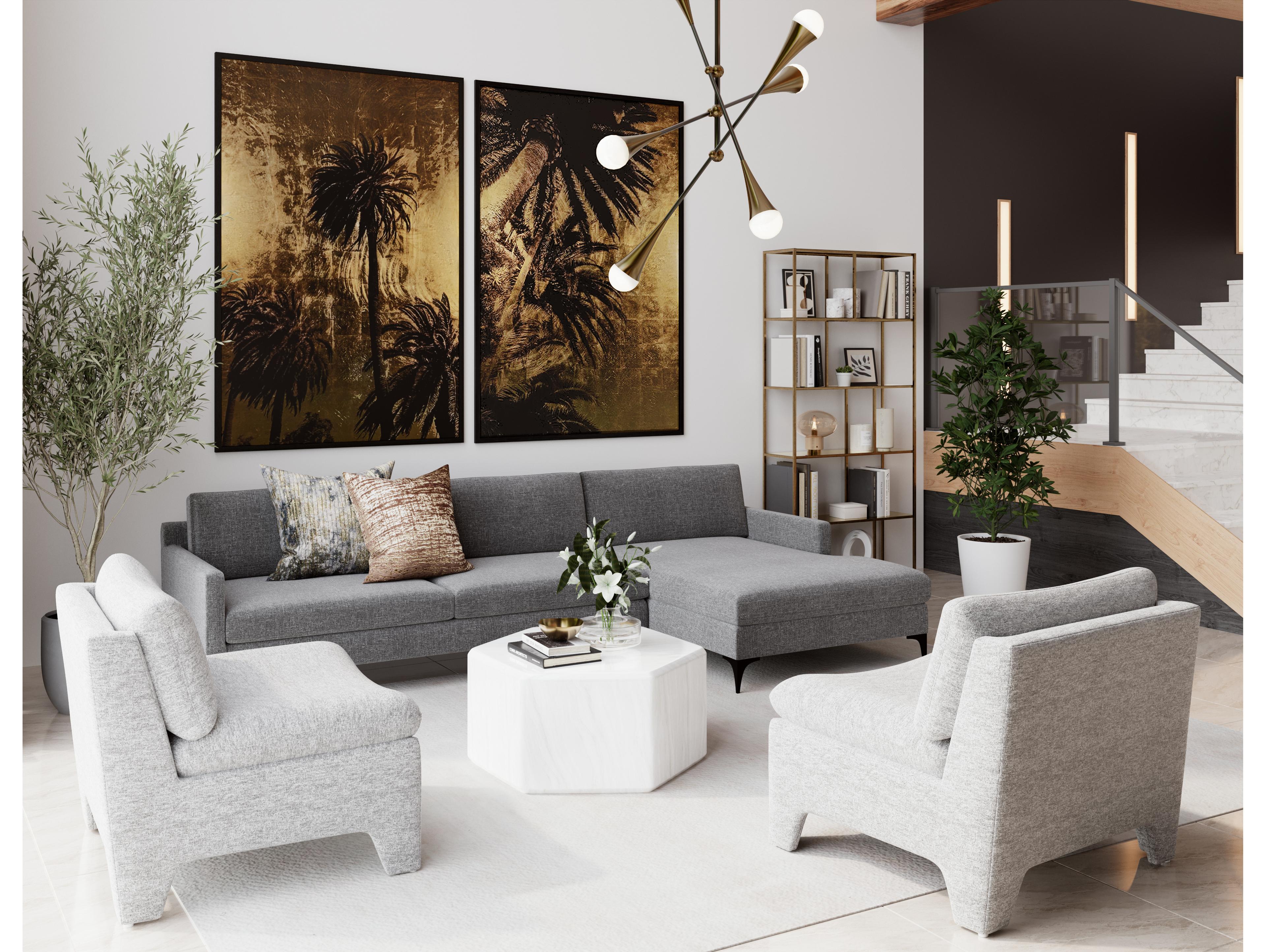 Sunpan Mixt Gold Antique Brass Bookcase