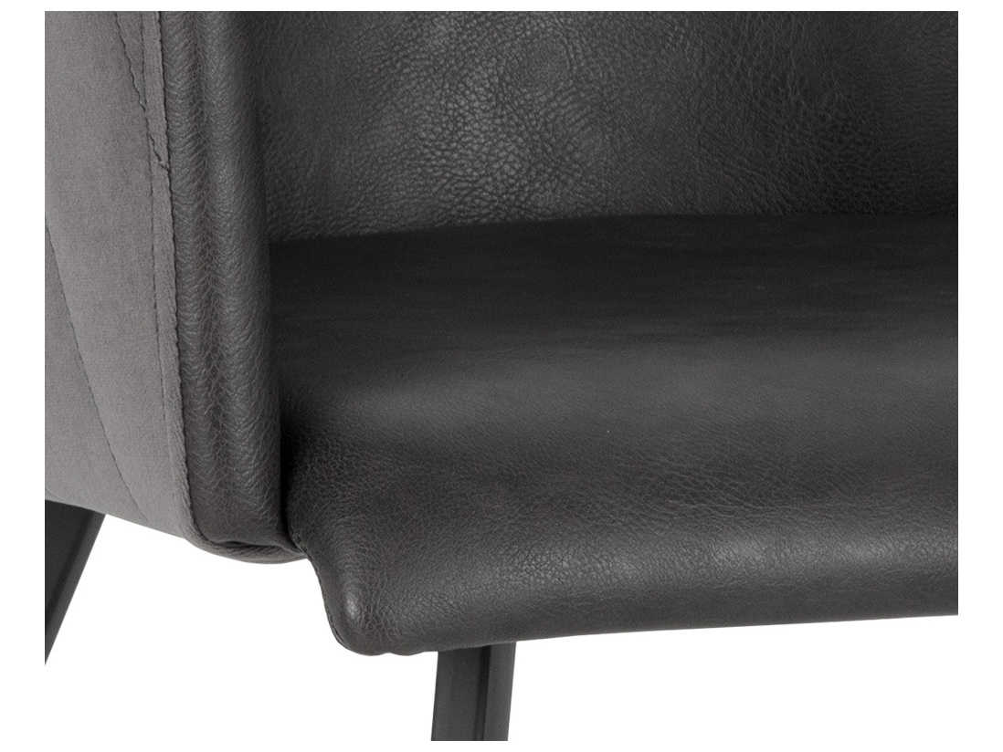 Sunpan Junction Griffin Gray Arm Dining Chair