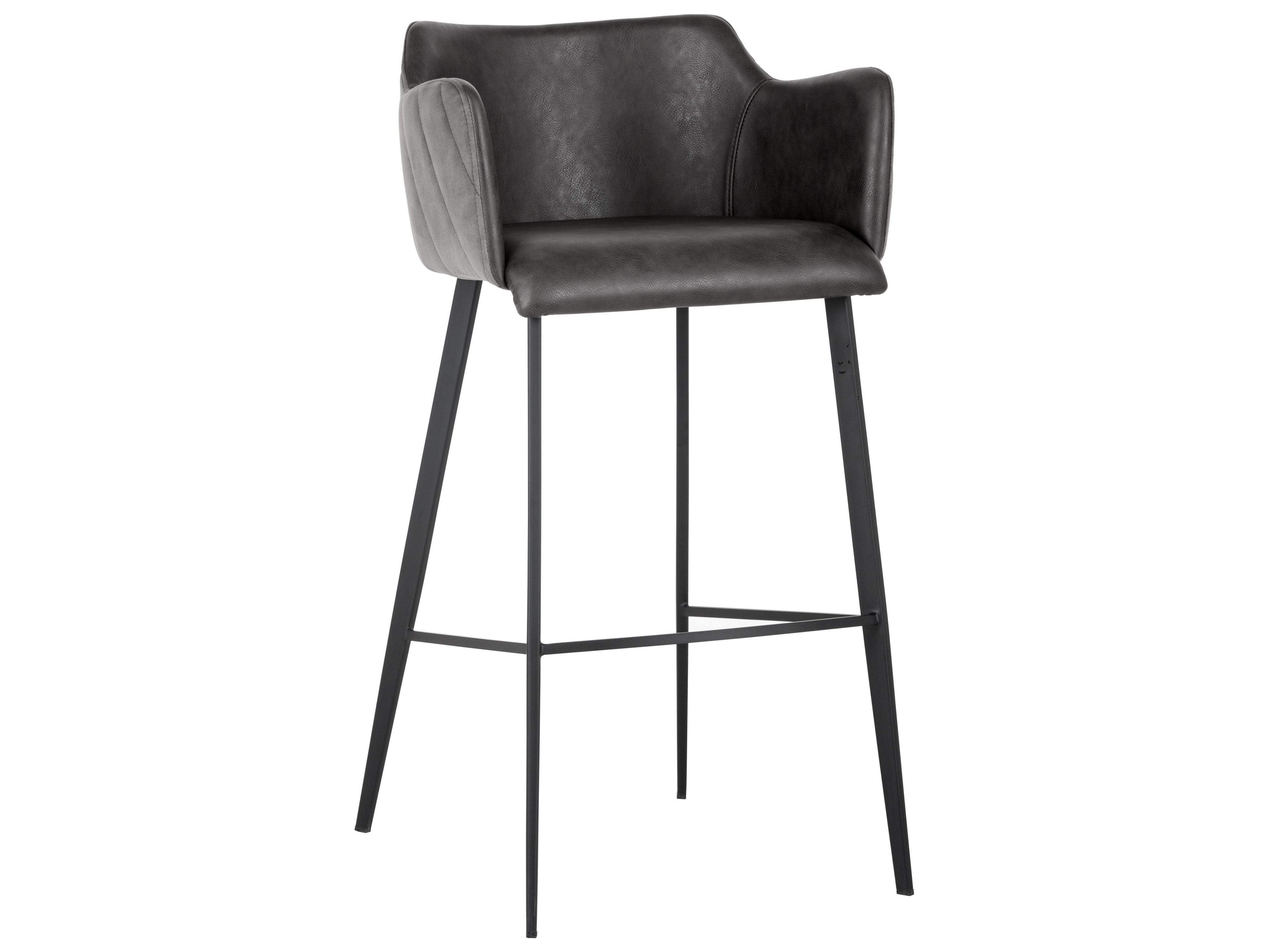 Sunpan Junction Griffin Grey Black Bar Stool