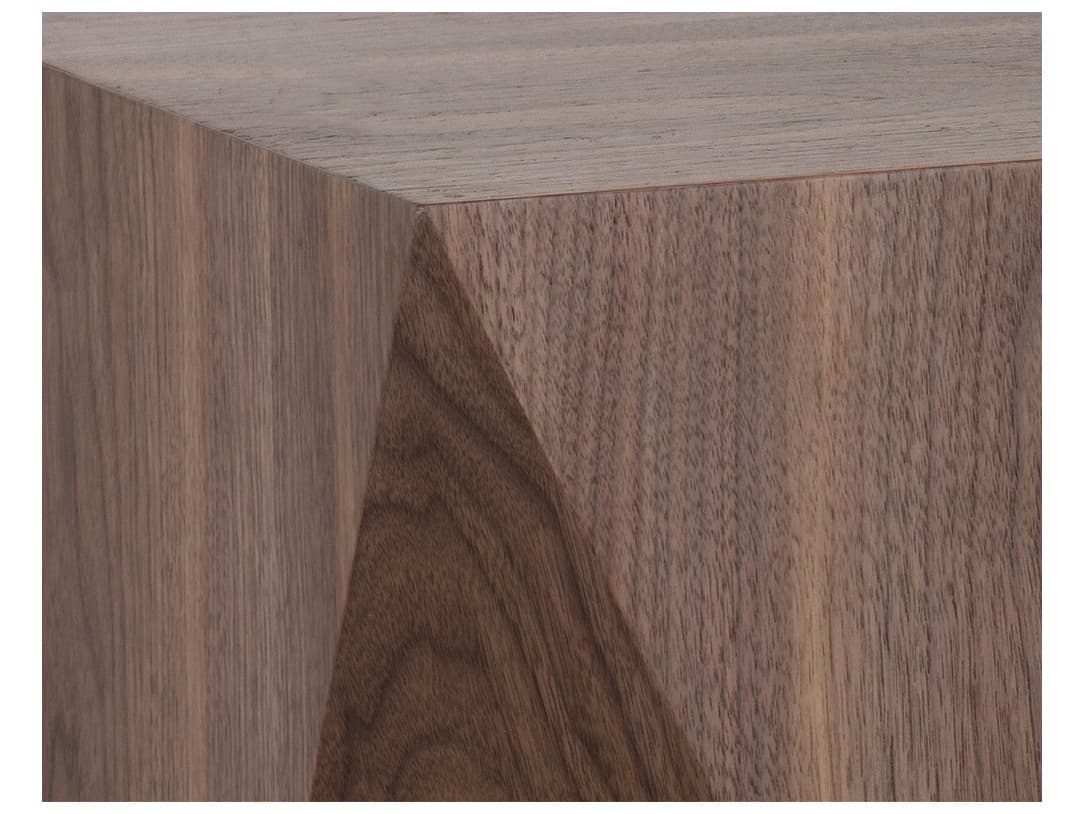 Sunpan Ikon Timmons Square Wood Brown End Table