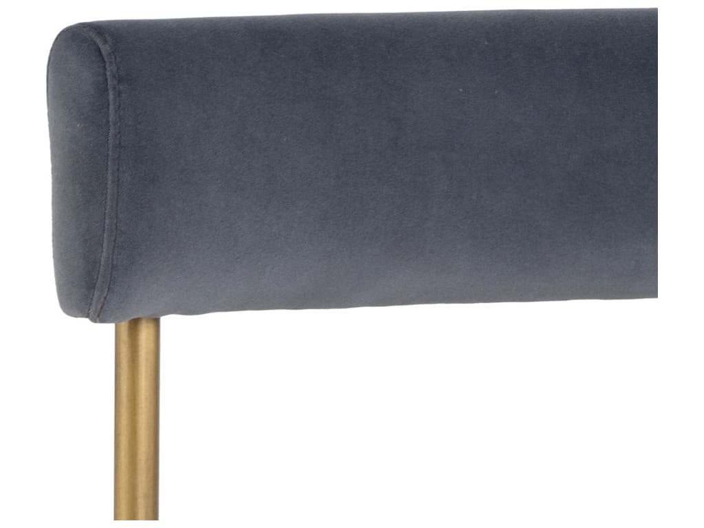 Sunpan Zenn Seneca Dining Chair Velvet Slate