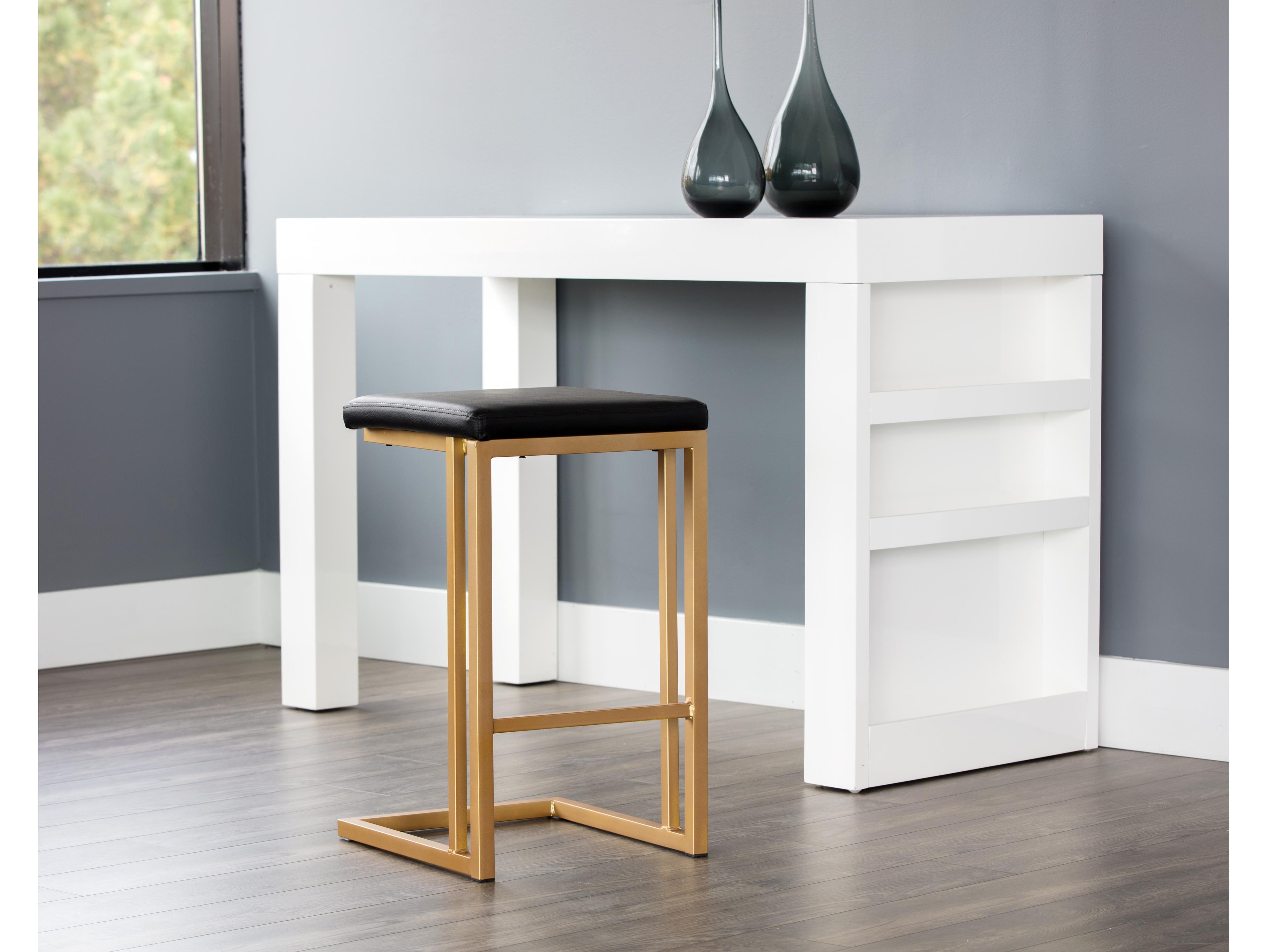 Sunpan Urban Unity 16" Boone Counter Stool Champagne Gold Onyx