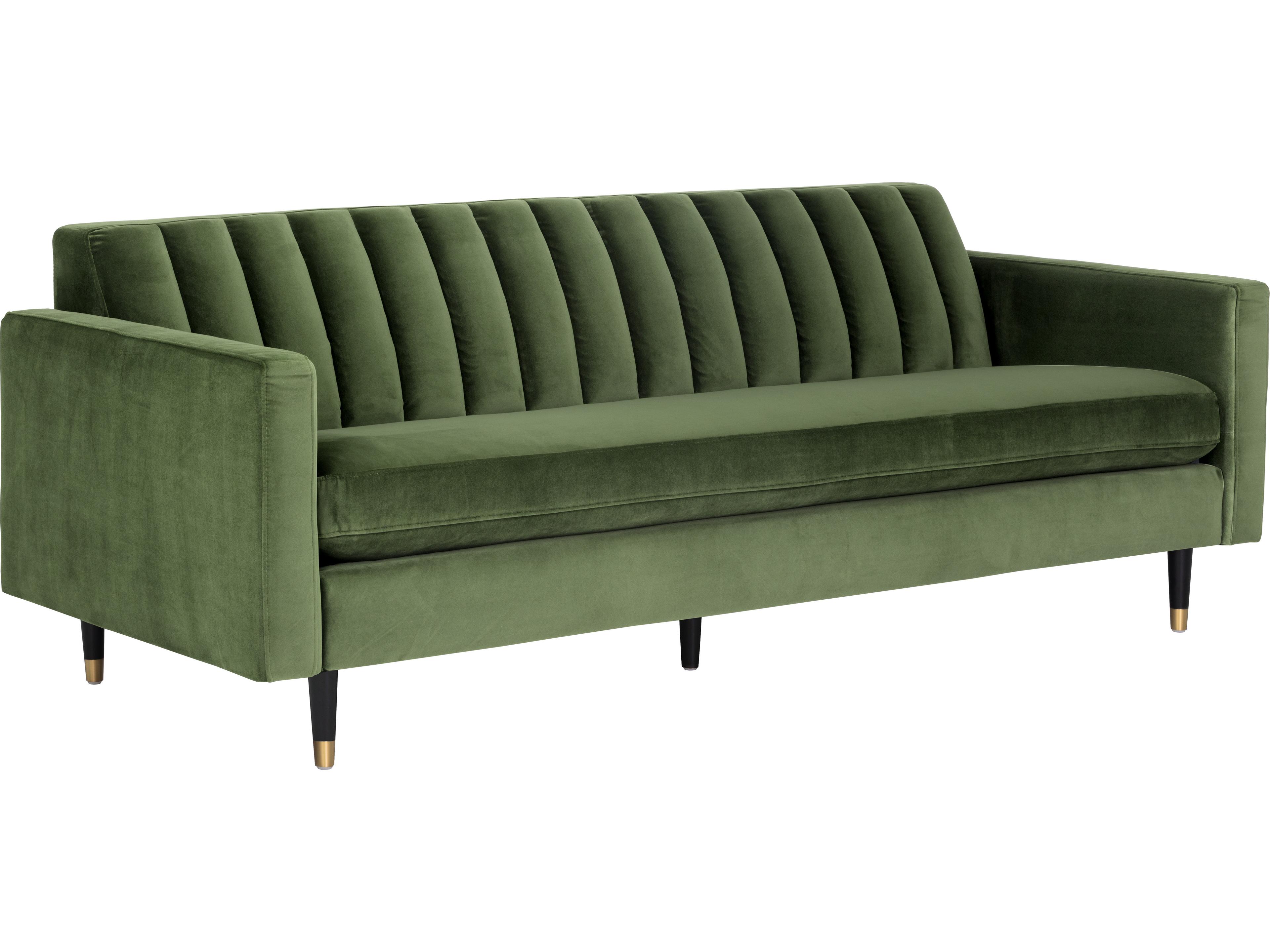 Sunpan Yosi Sofa in Moss Green