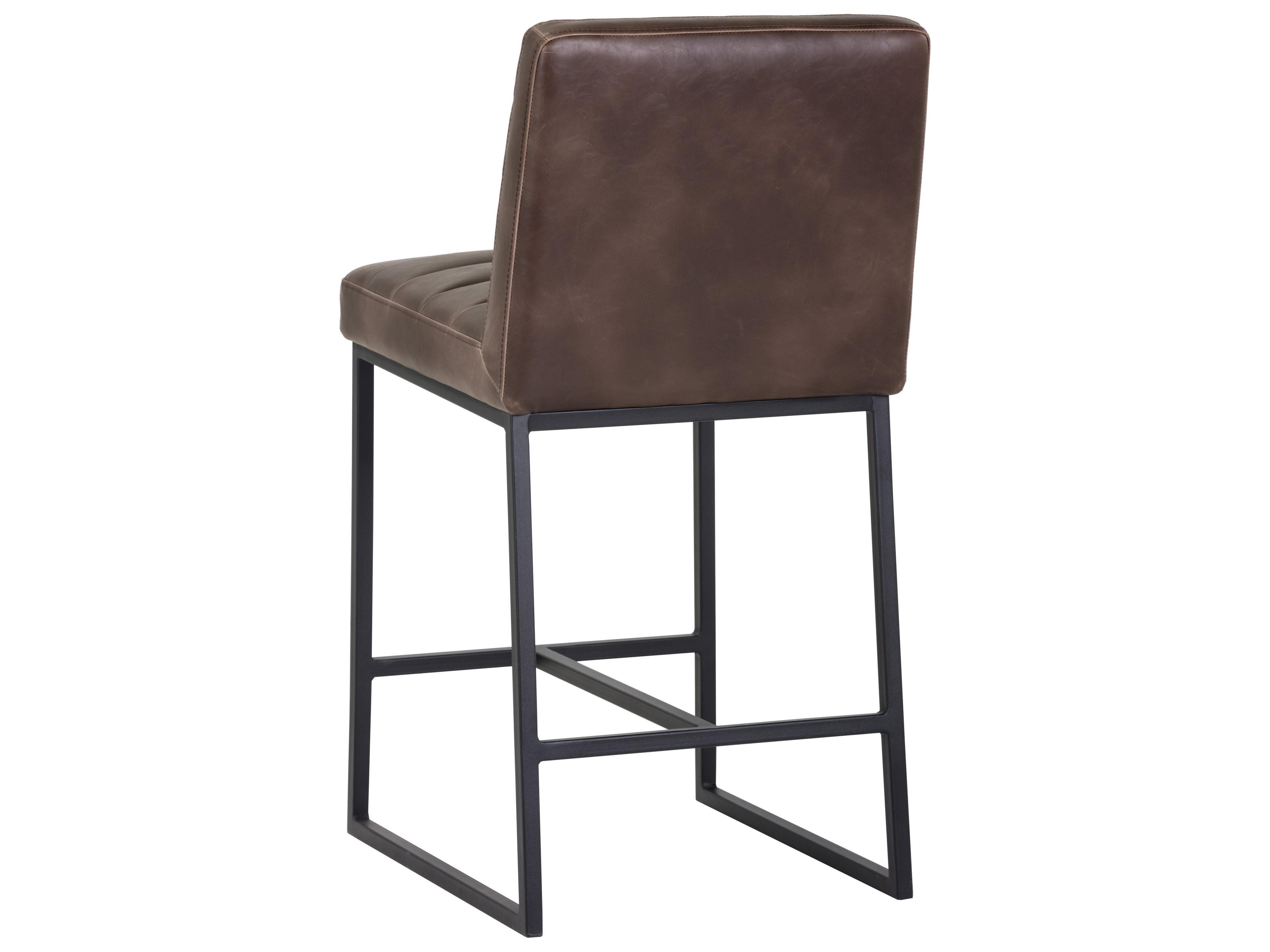 Sunpan 5west Spyros Havana Dark Brown Black Counter Stool