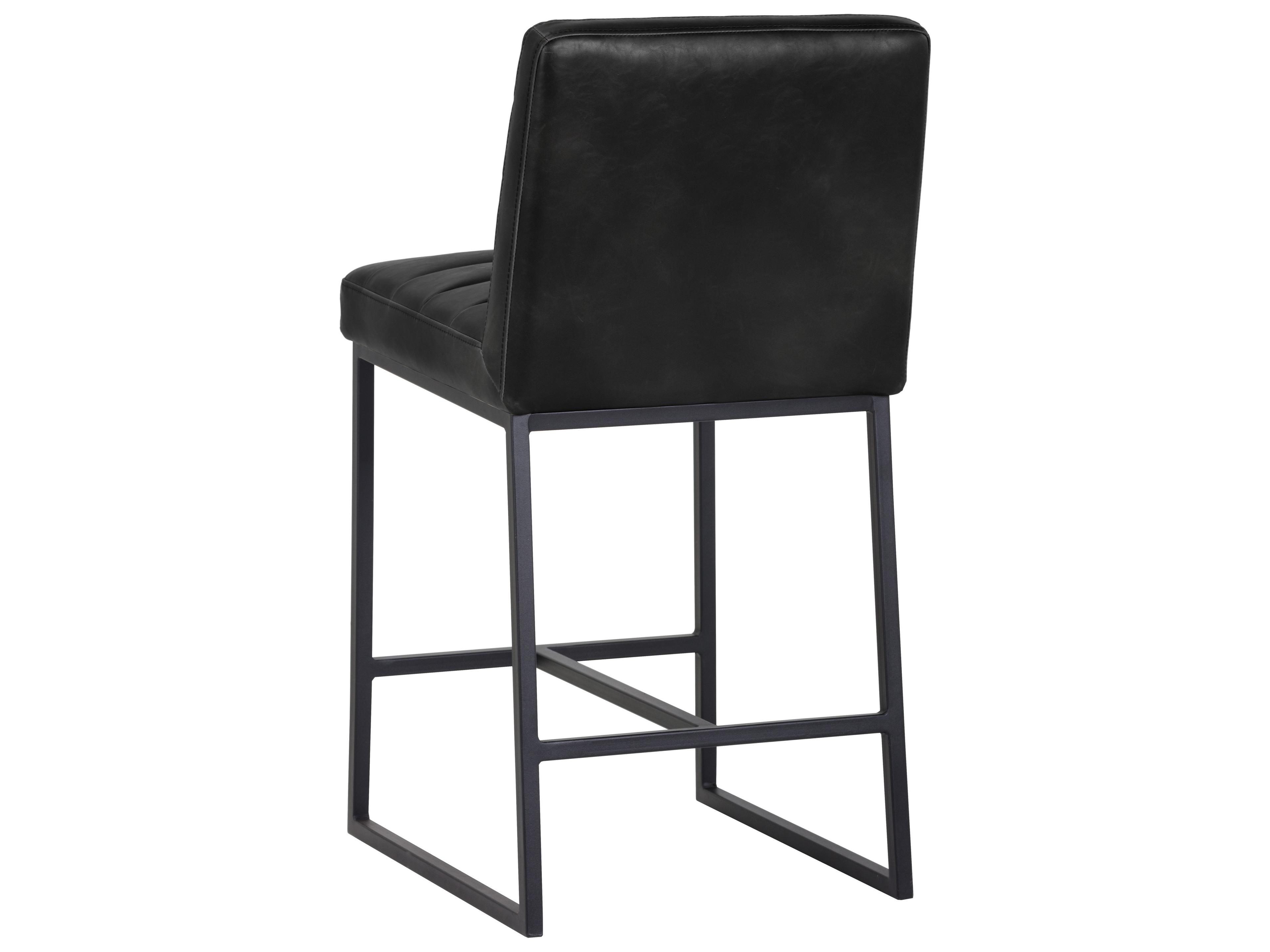 Sunpan 5west 18.5" Spyros Counter Stool Coal Black
