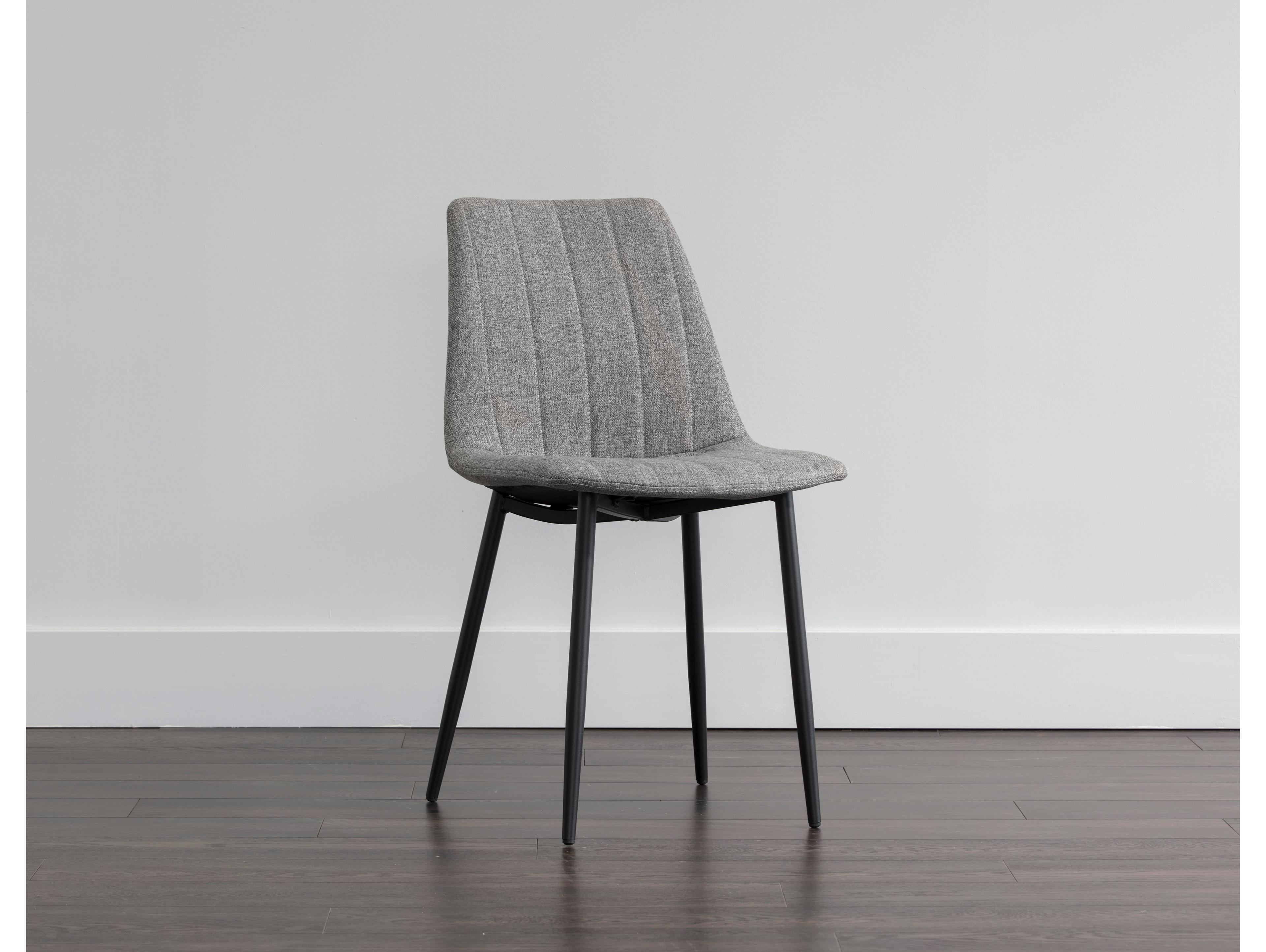 Sunpan Urban Unity Drew Dining Chair Black Light Grey