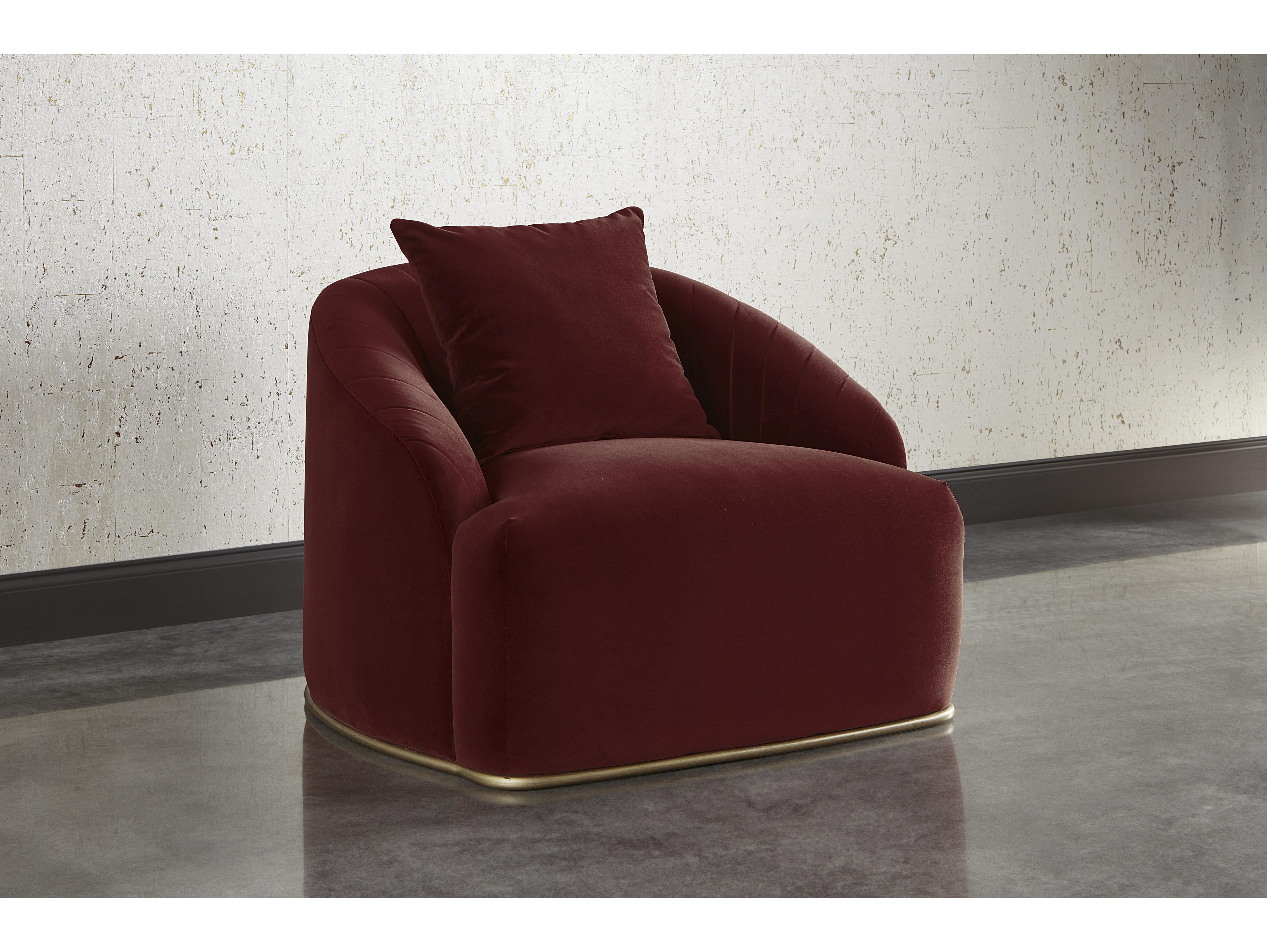 Sunpan Mixt Astrid Red Fabric Accent Chair