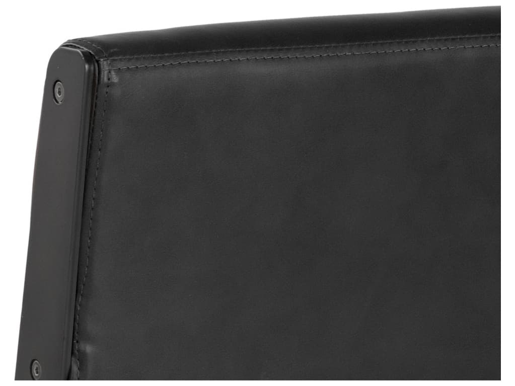 Sunpan Urban Unity Black Faux Leather Adjustable Swivel Computer Office Chair