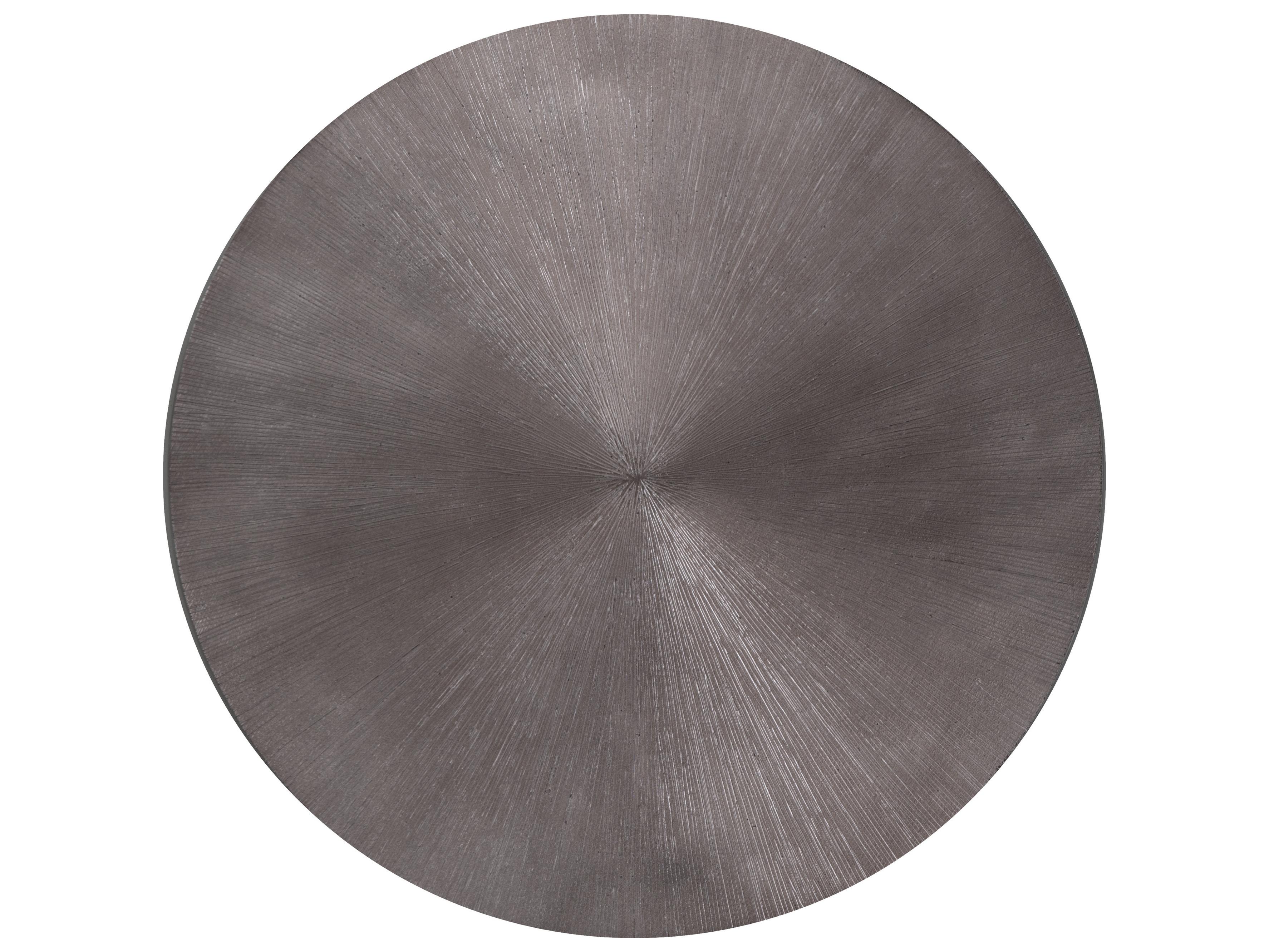 Sunpan Creed Round Gunmetal End Table