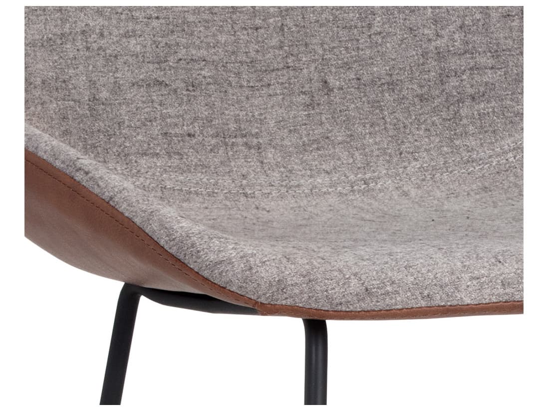 Sunpan Junction McCoy Upholstered Grey Brown Counter Stool