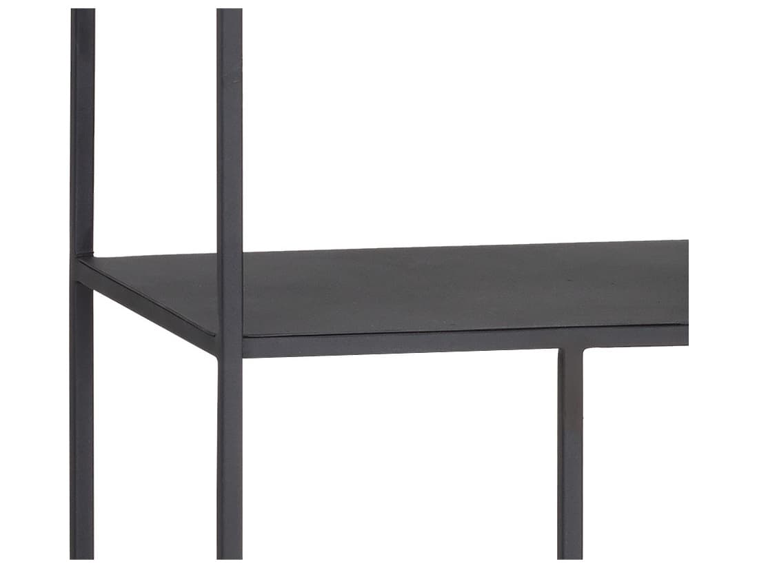 Sunpan Mixt Matte Black Bookcase