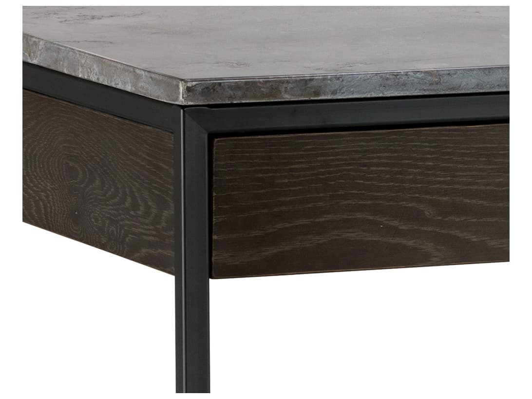 Sunpan Artezia Stamos Grey Sungkai Wood Secretary Desk