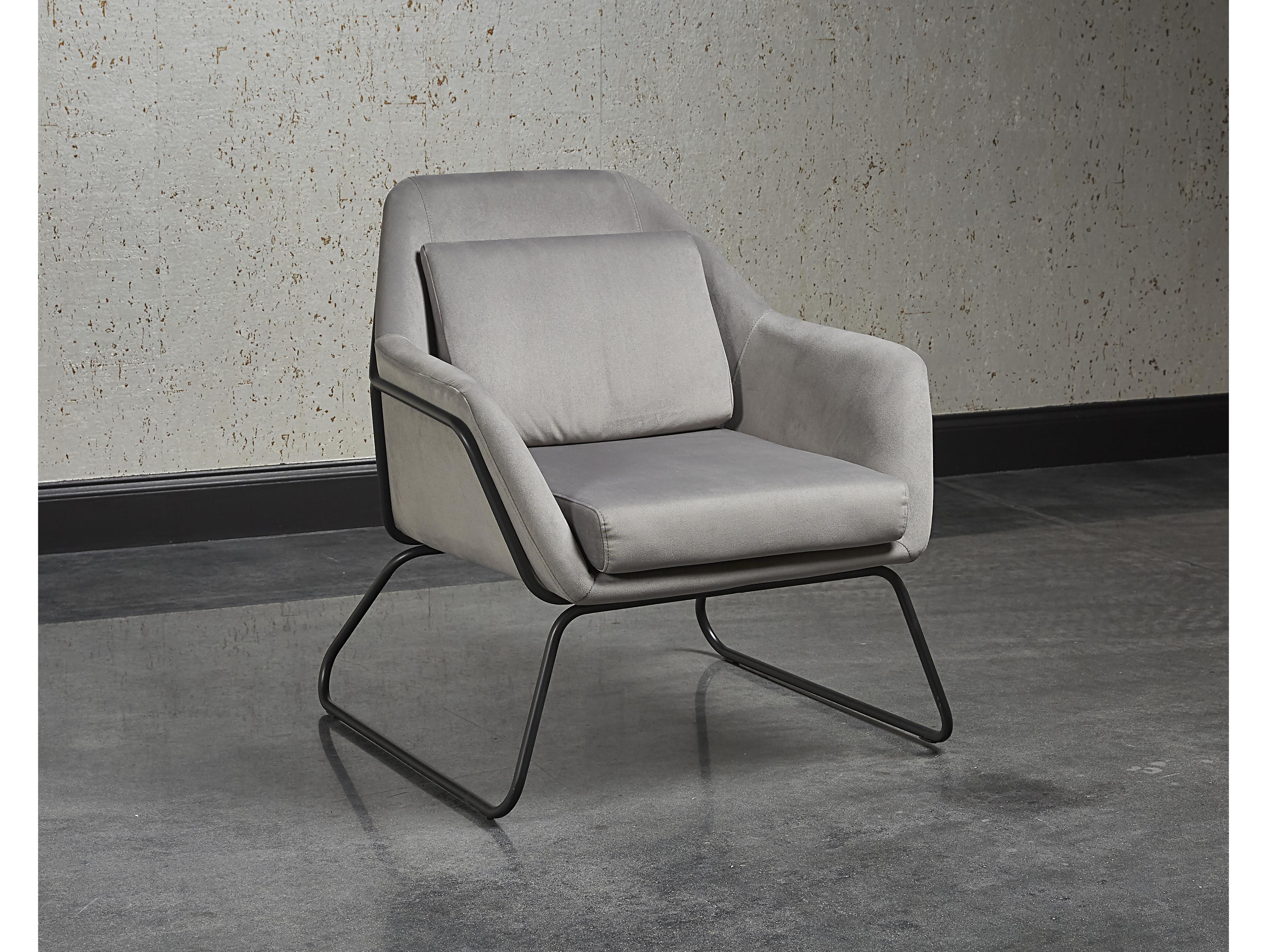 Sunpan Urban Unity Watts Gray Fabric Accent Chair