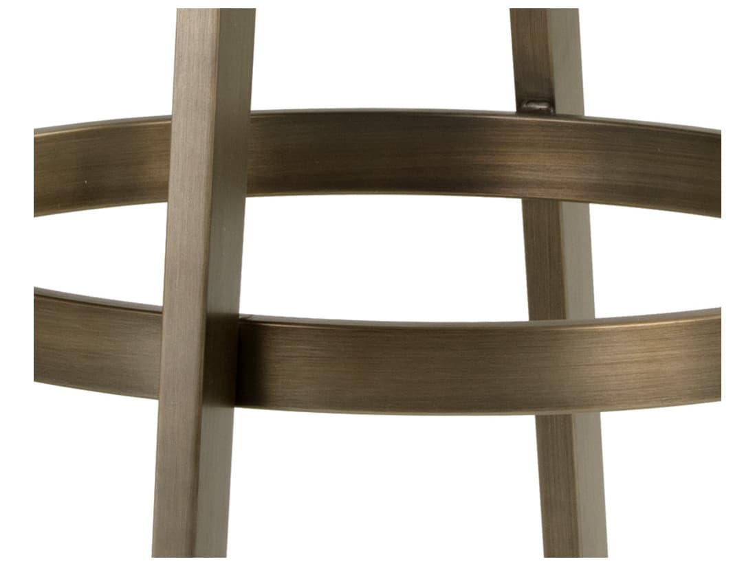 Sunpan Ikon Arizona Swivel Castillo Cream Antique Brass Counter Stool