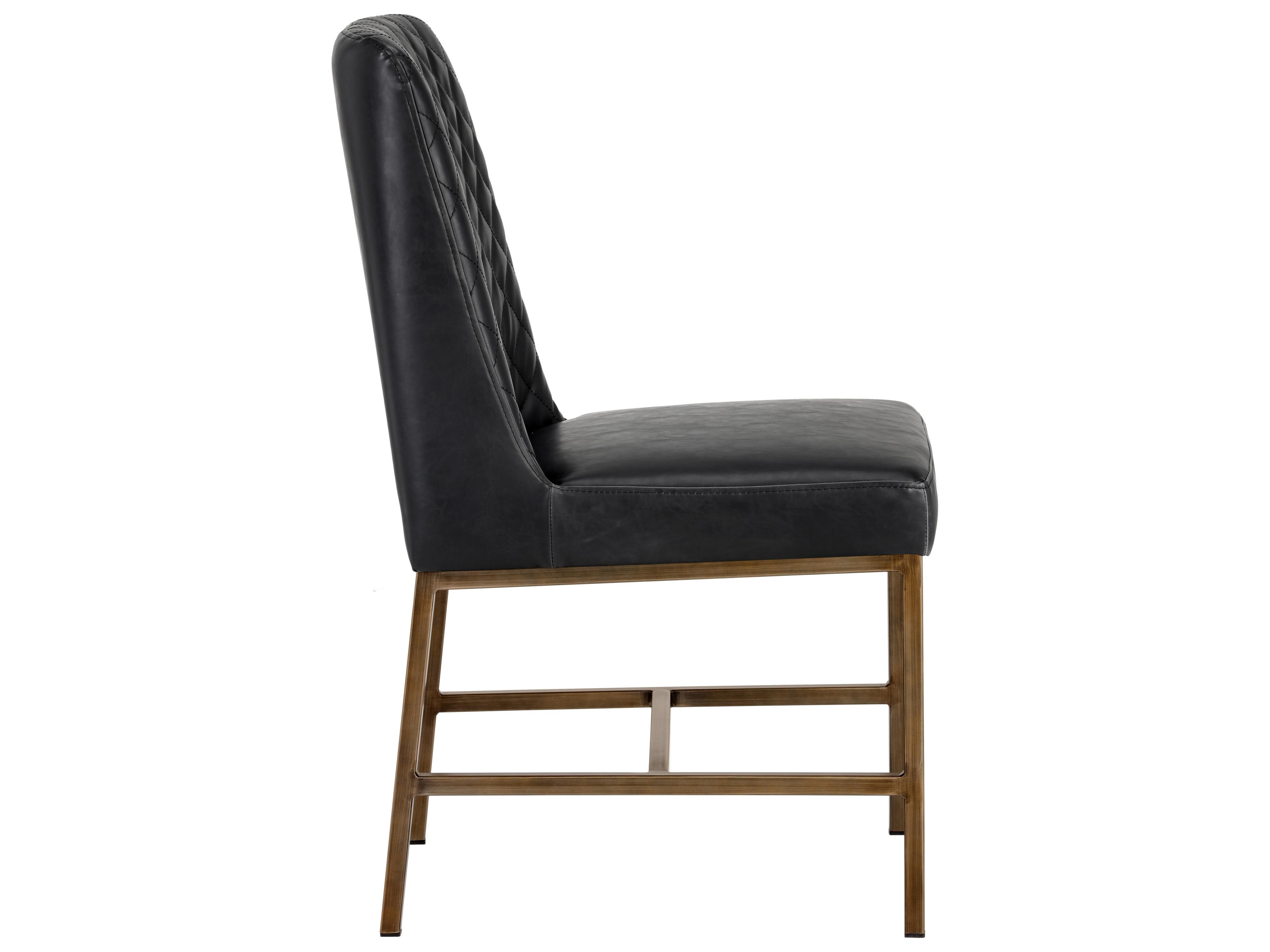Sunpan 5west Leighland Dining Chair Coal Black