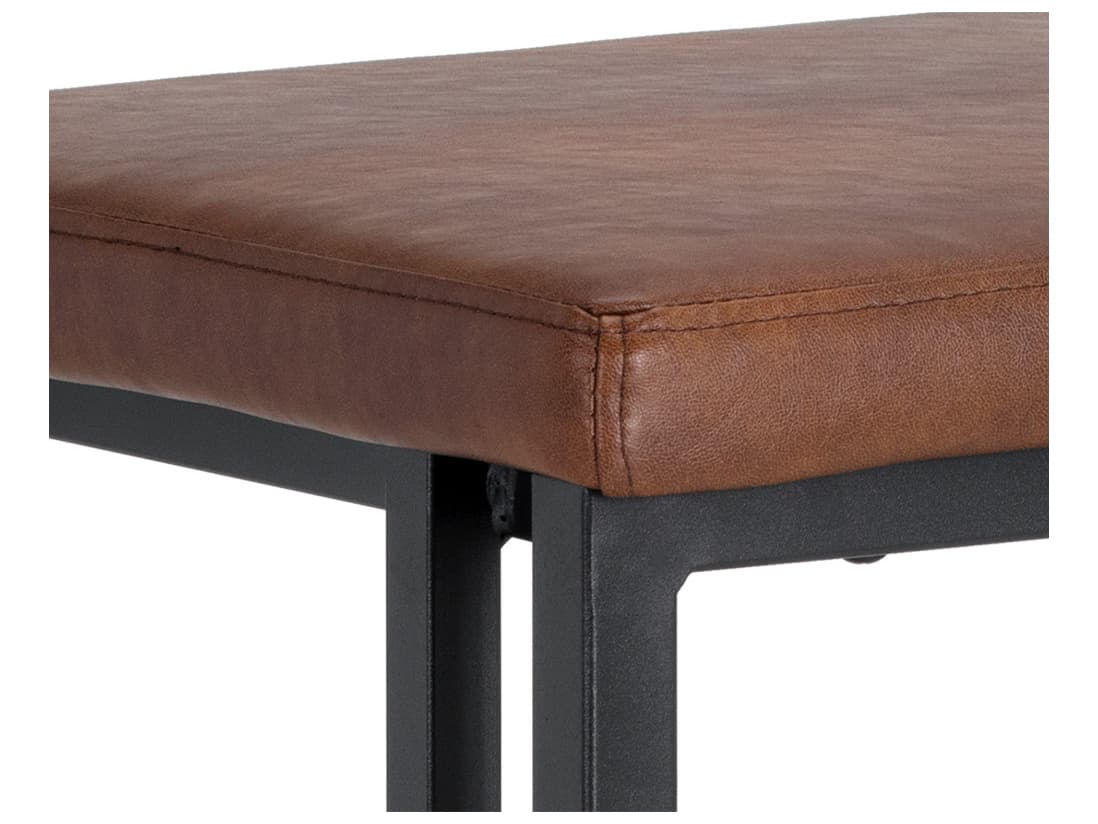 Sunpan Urban Unity 16" Boone Barstool Black Bravo Cognac