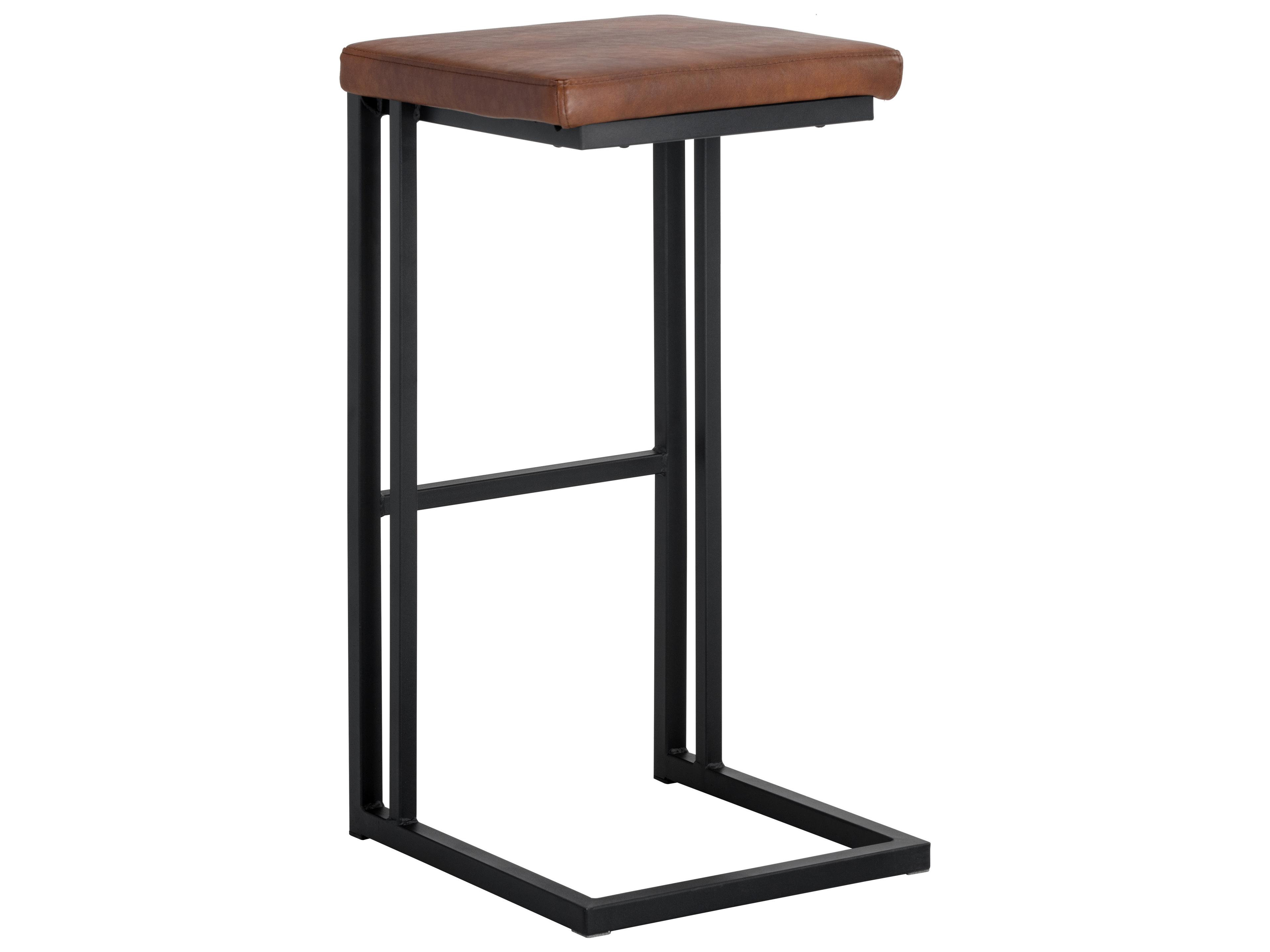 Sunpan Urban Unity 16" Boone Barstool Black Bravo Cognac