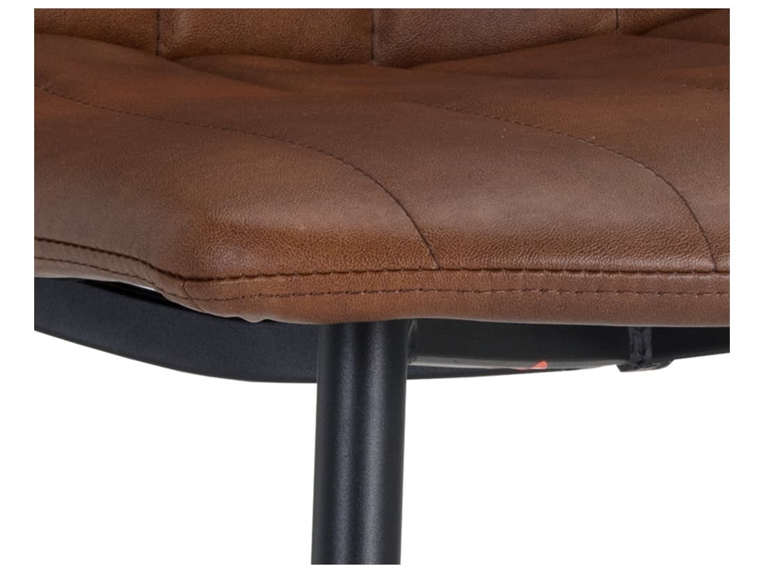 Sunpan Urban Unity Drew Dining Chair Black Bravo Cognac
