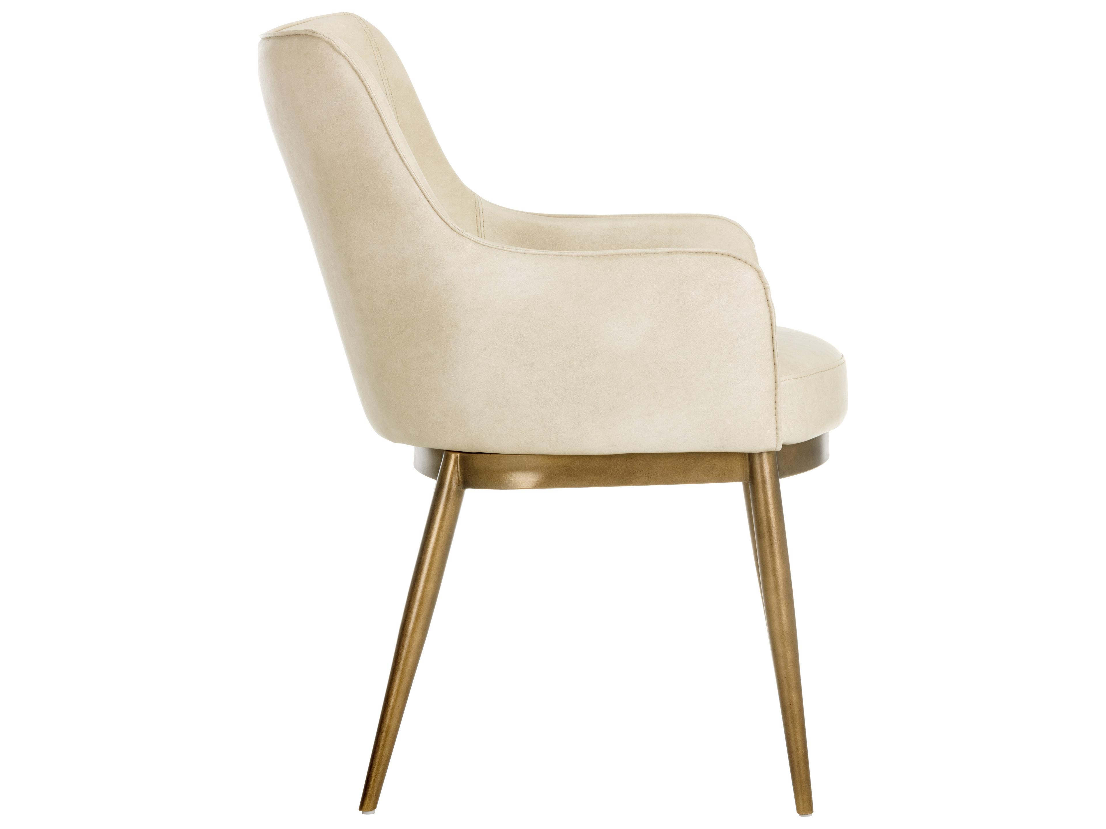 Sunpan Irongate Franklin White Arm Dining Chair