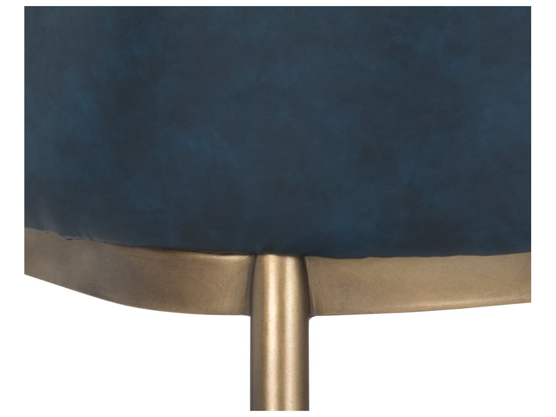 Sunpan Irongate Franklin Blue Arm Dining Chair