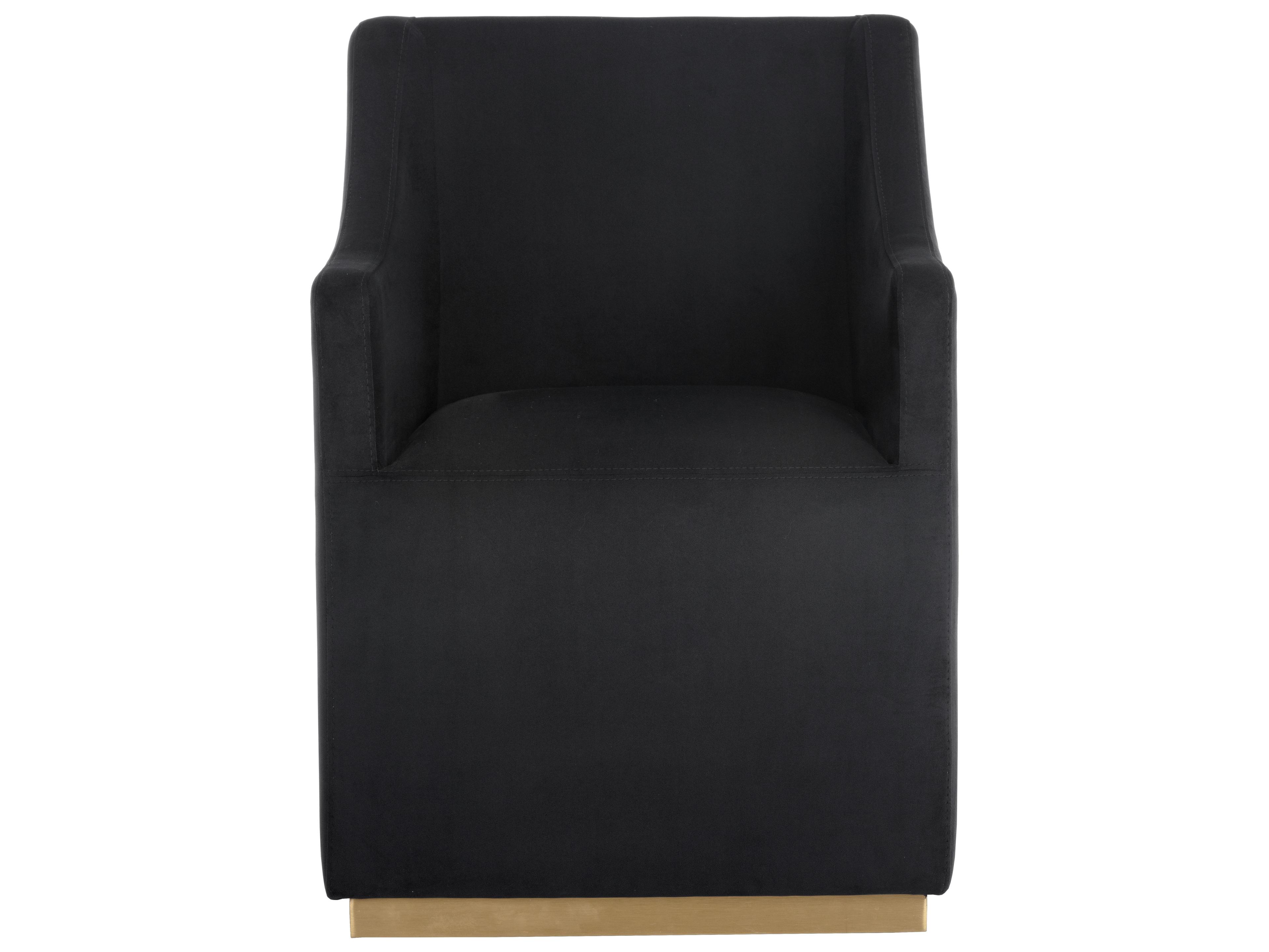 Sunpan Irongate Zane Black Fabric Accent Chair