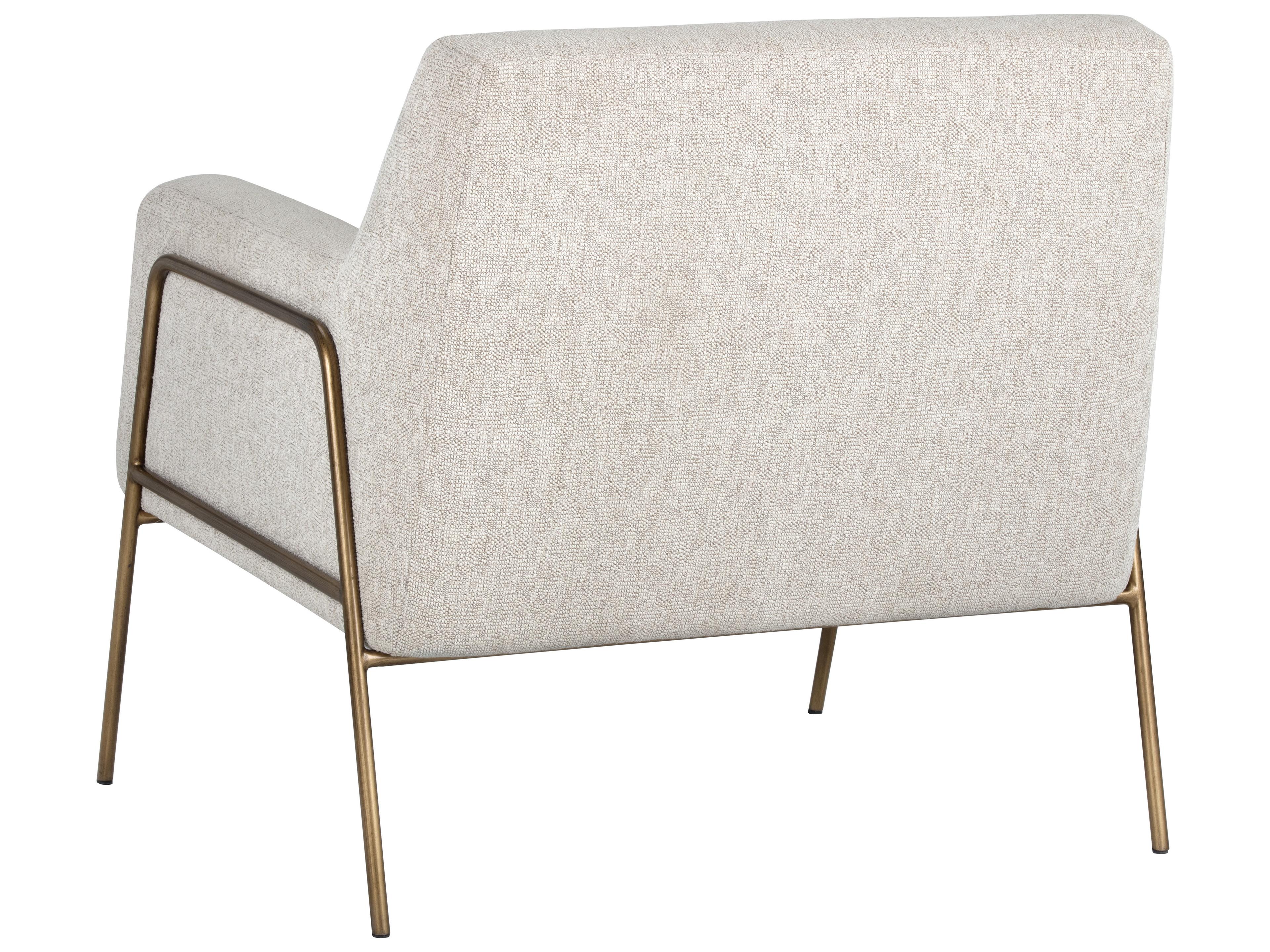 Sunpan Mixt Cybil Cream Fabric Accent Chair