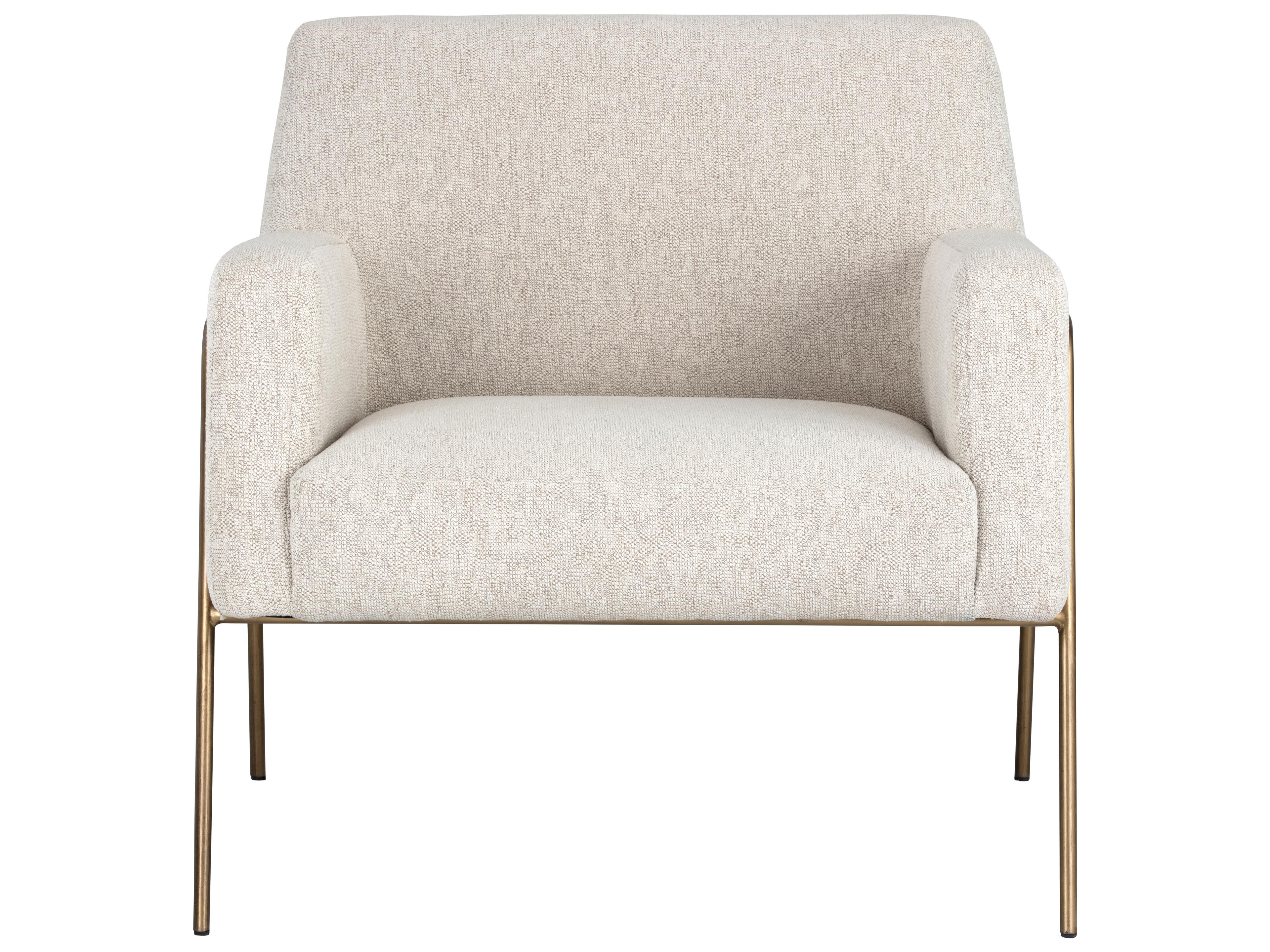 Sunpan Mixt Cybil Cream Fabric Accent Chair