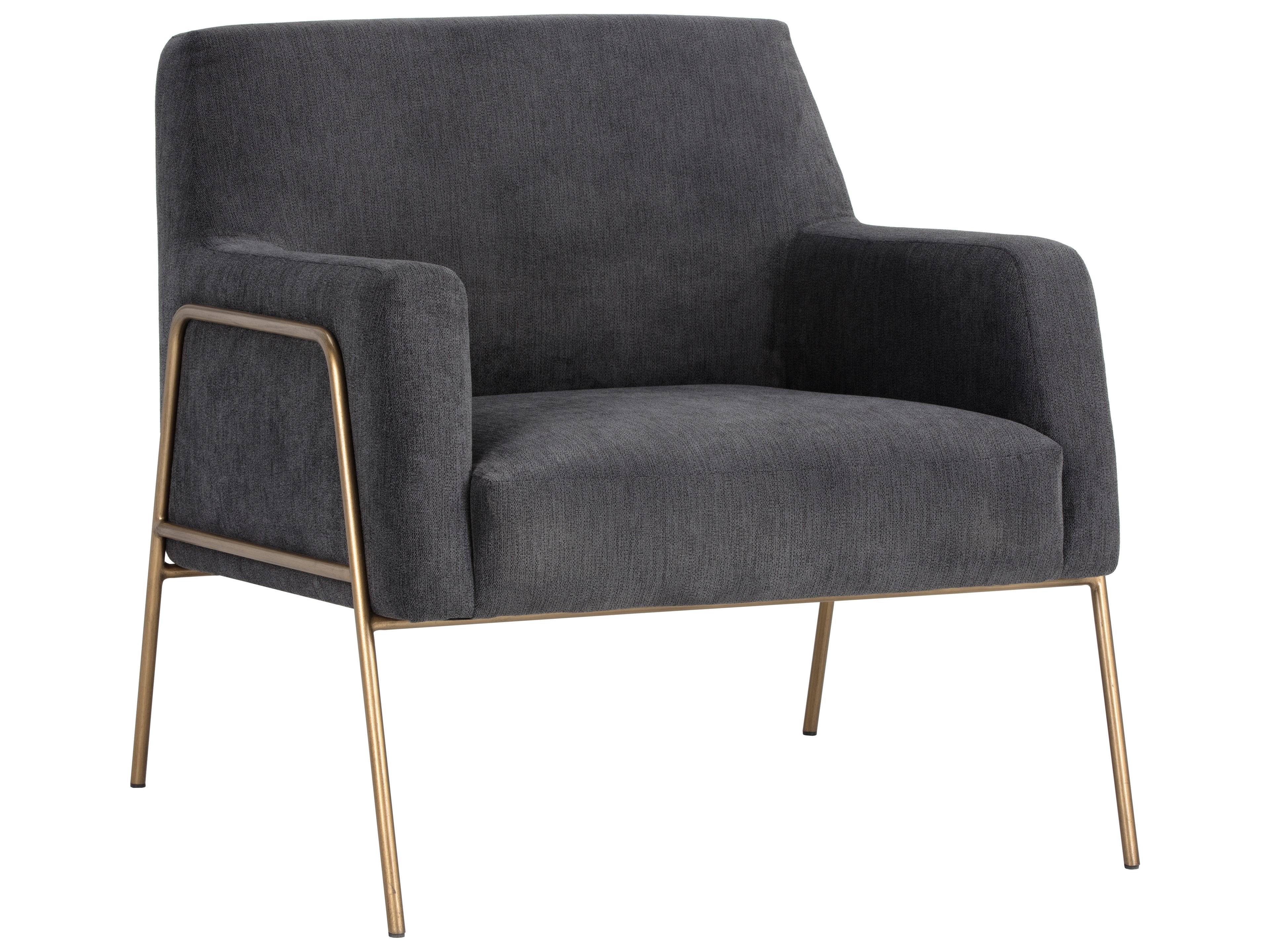 Sunpan Mixt Cybil Gray Fabric Accent Chair