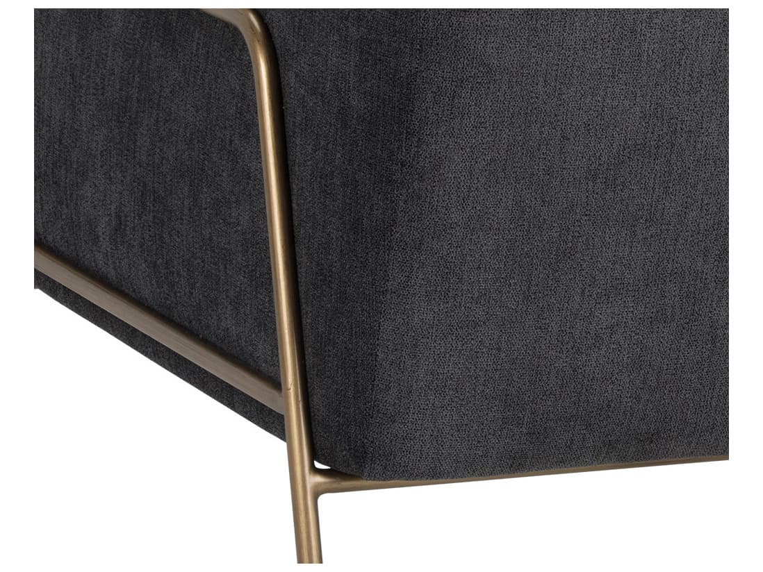 Sunpan Mixt Cybil Gray Fabric Accent Chair