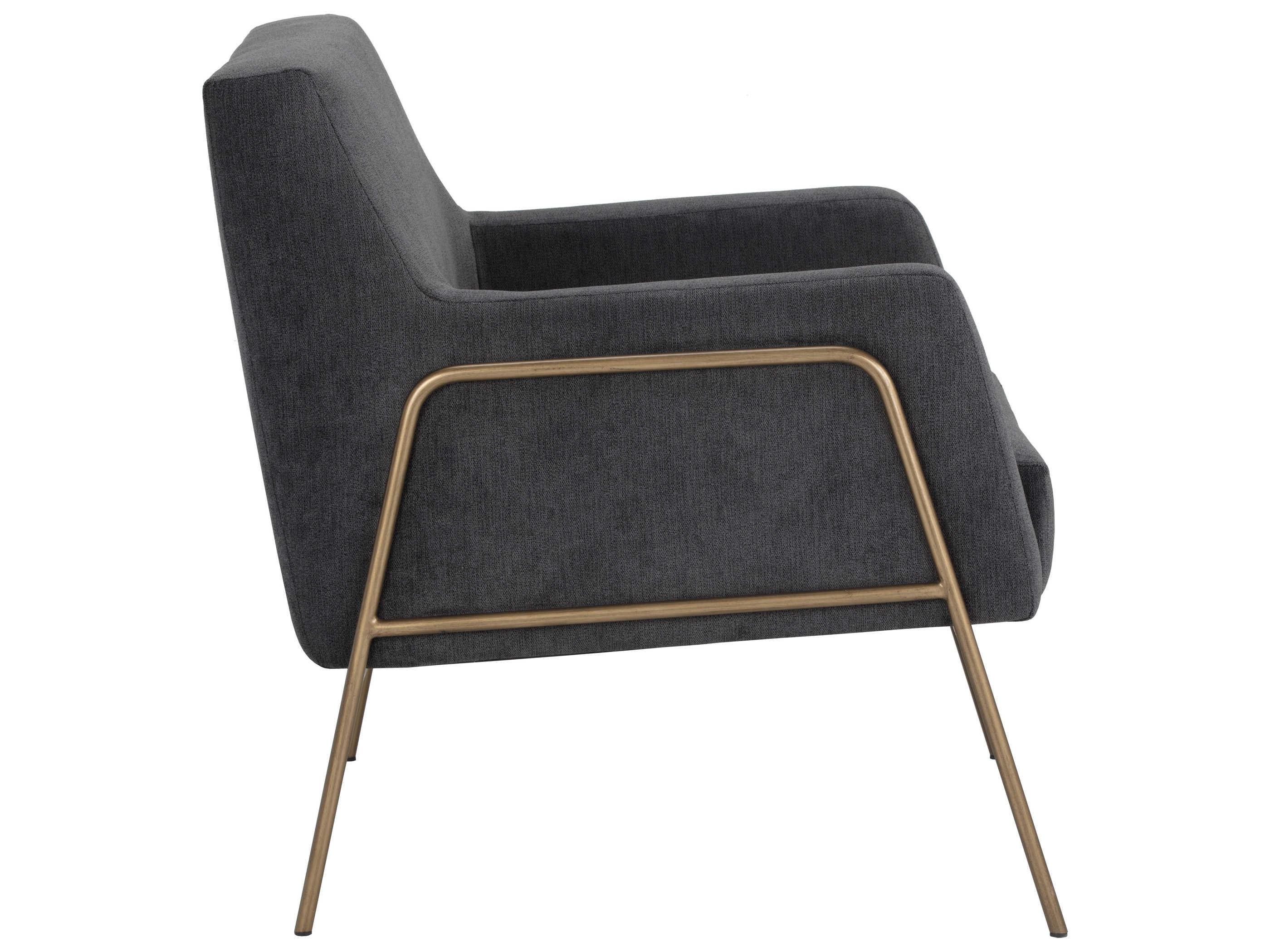 Sunpan Mixt Cybil Gray Fabric Accent Chair