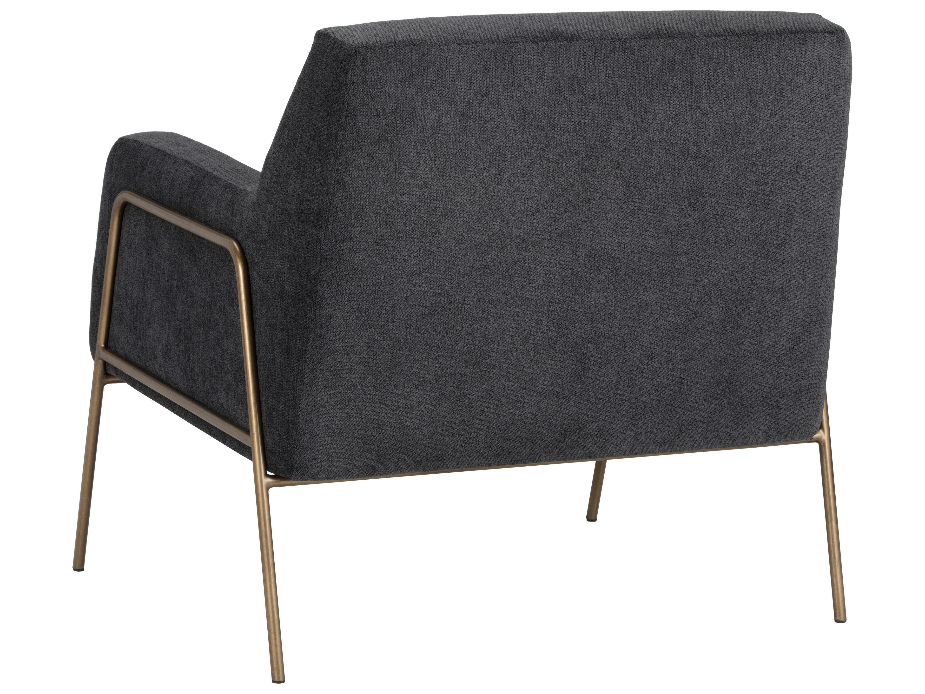 Sunpan Mixt Cybil Gray Fabric Accent Chair