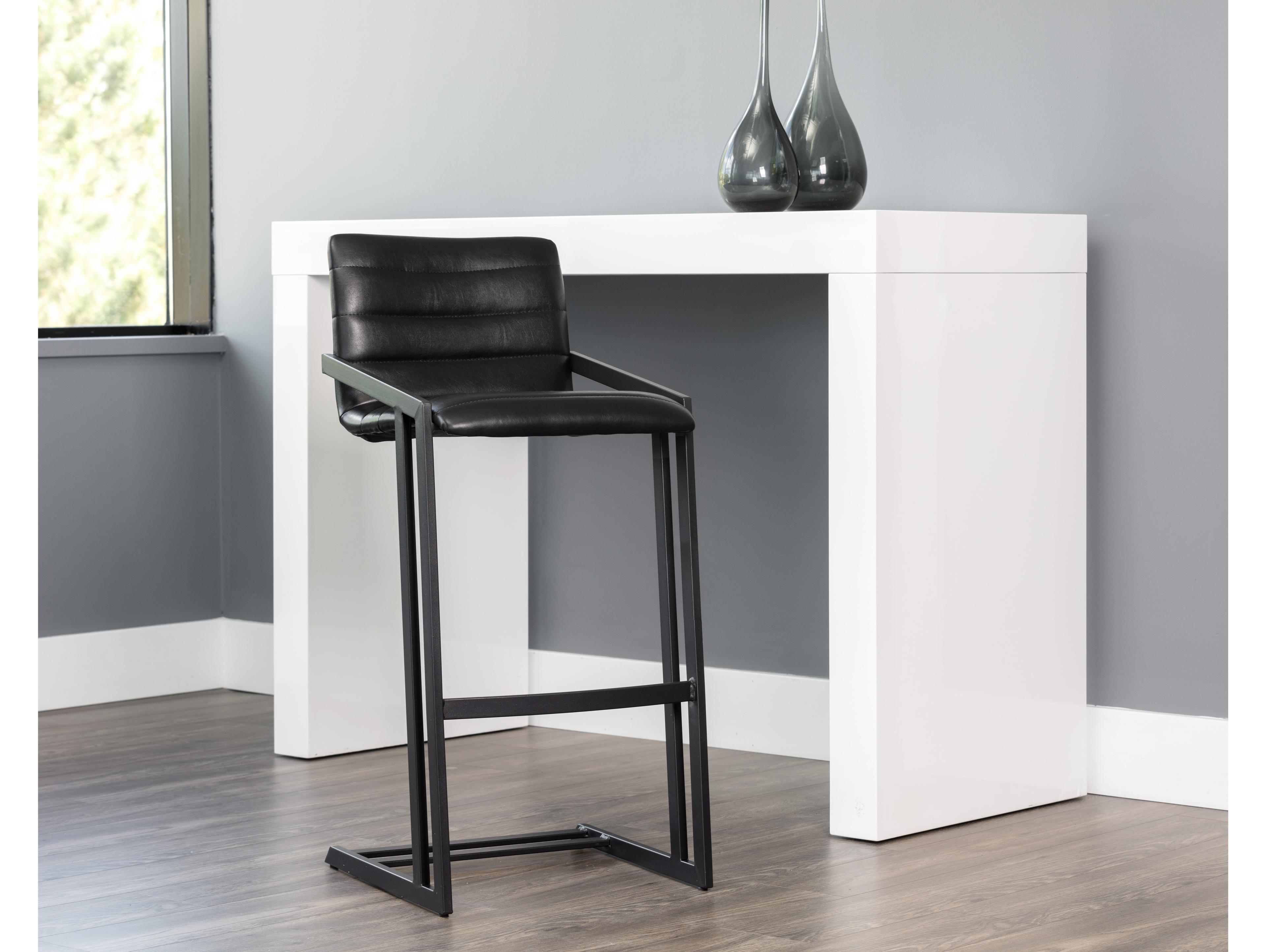 Sunpan Urban Unity 17.5" Webber Barstool Cantina Black