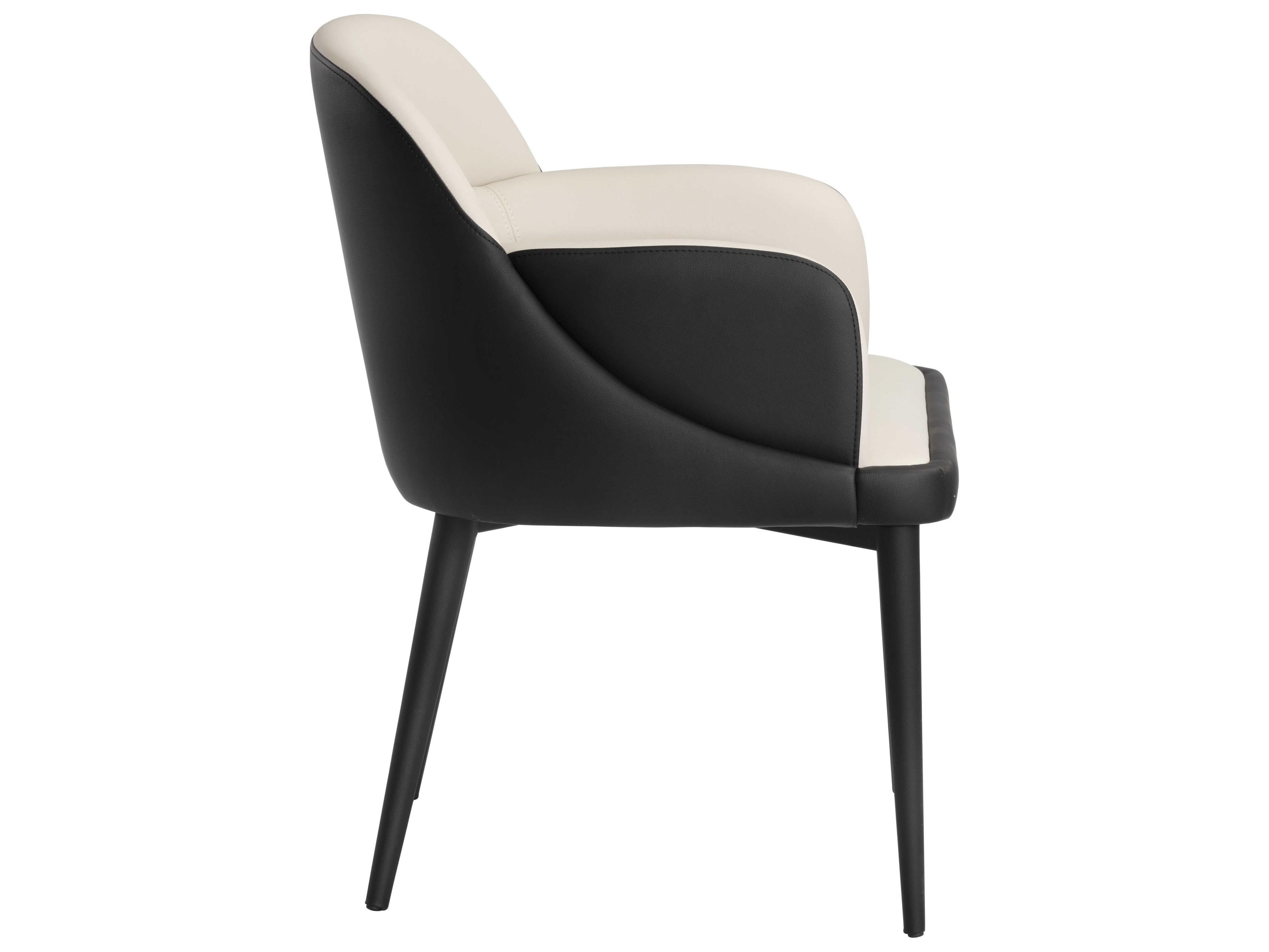 Sunpan Ikon Hagan Black Arm Dining Chair