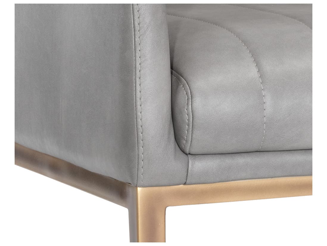 Sunpan Irongate Wolfe Gray Accent Chair