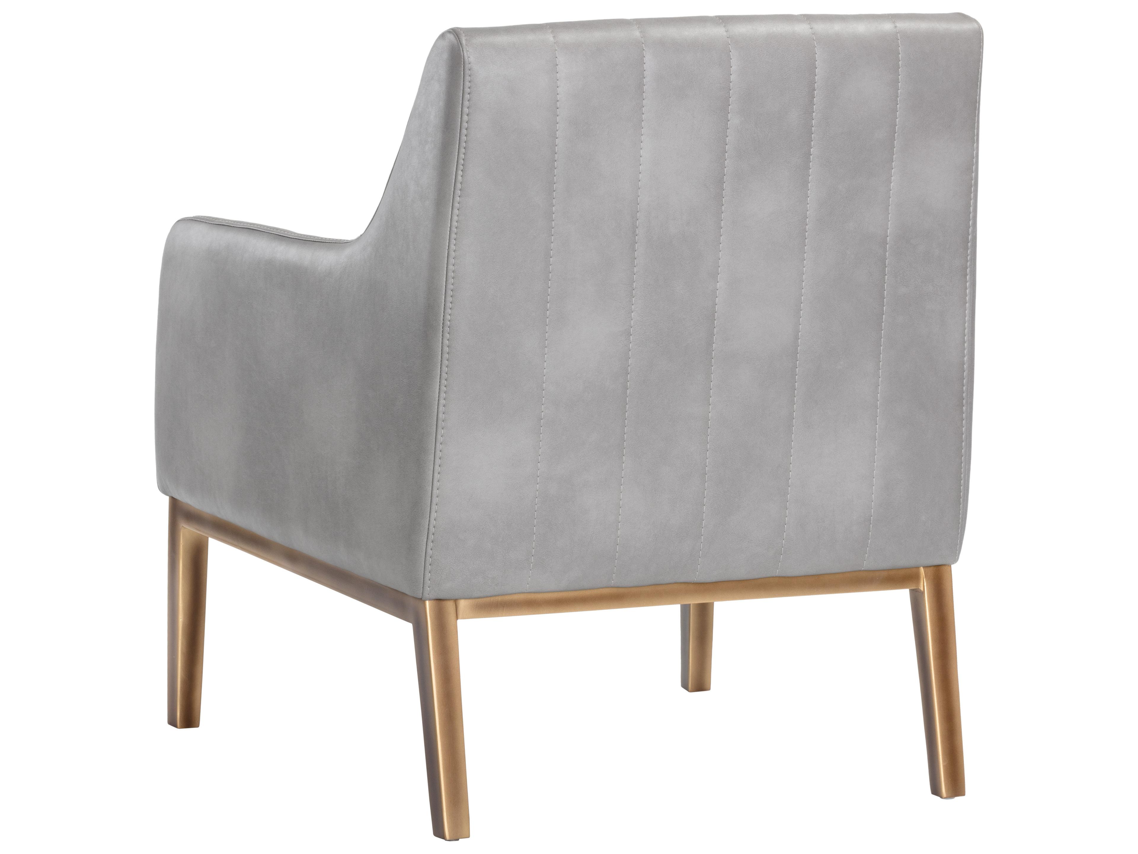 Sunpan Irongate Wolfe Gray Accent Chair