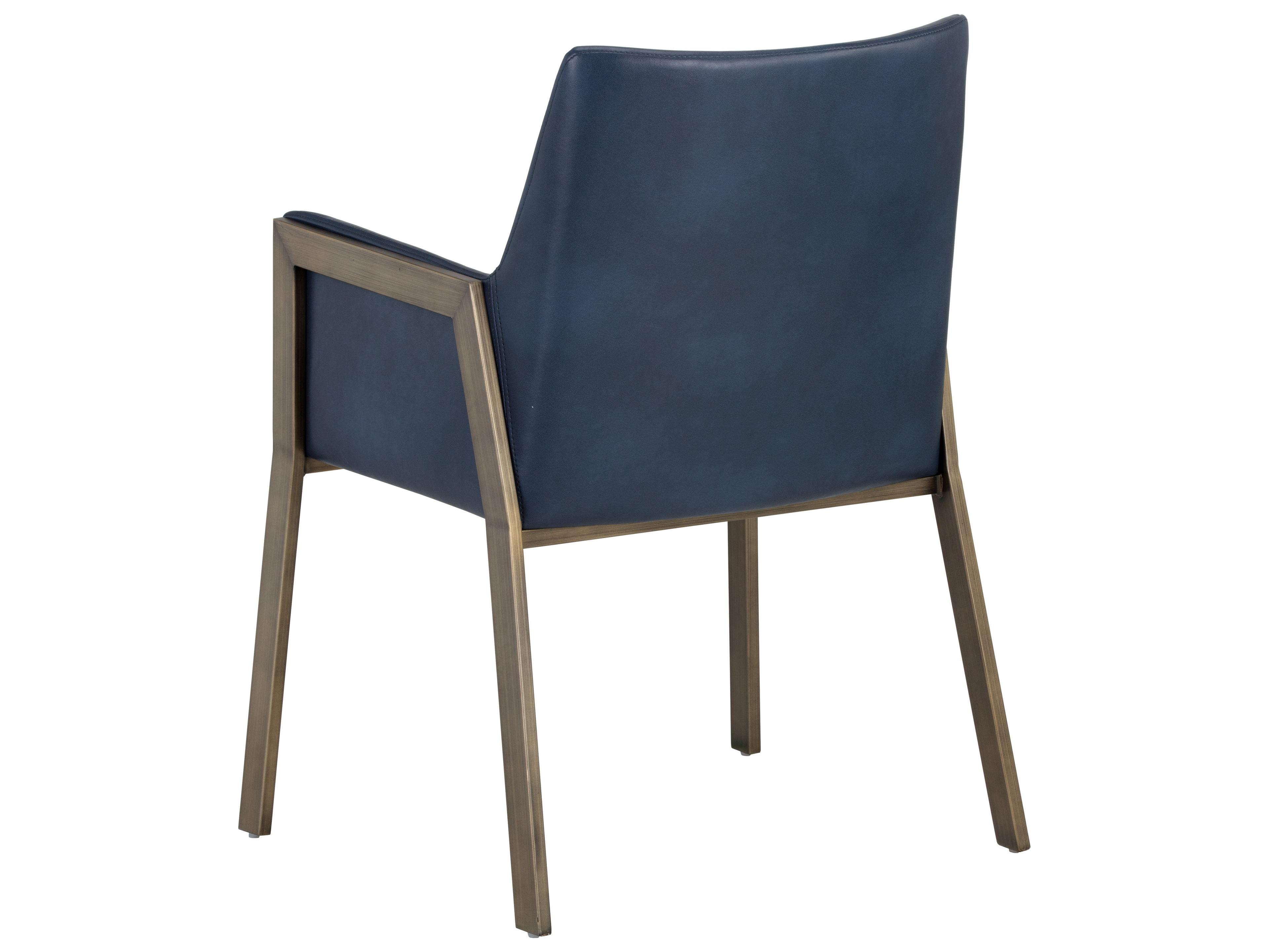 Sunpan Bernadette Dining Armchair in Bravo Admiral