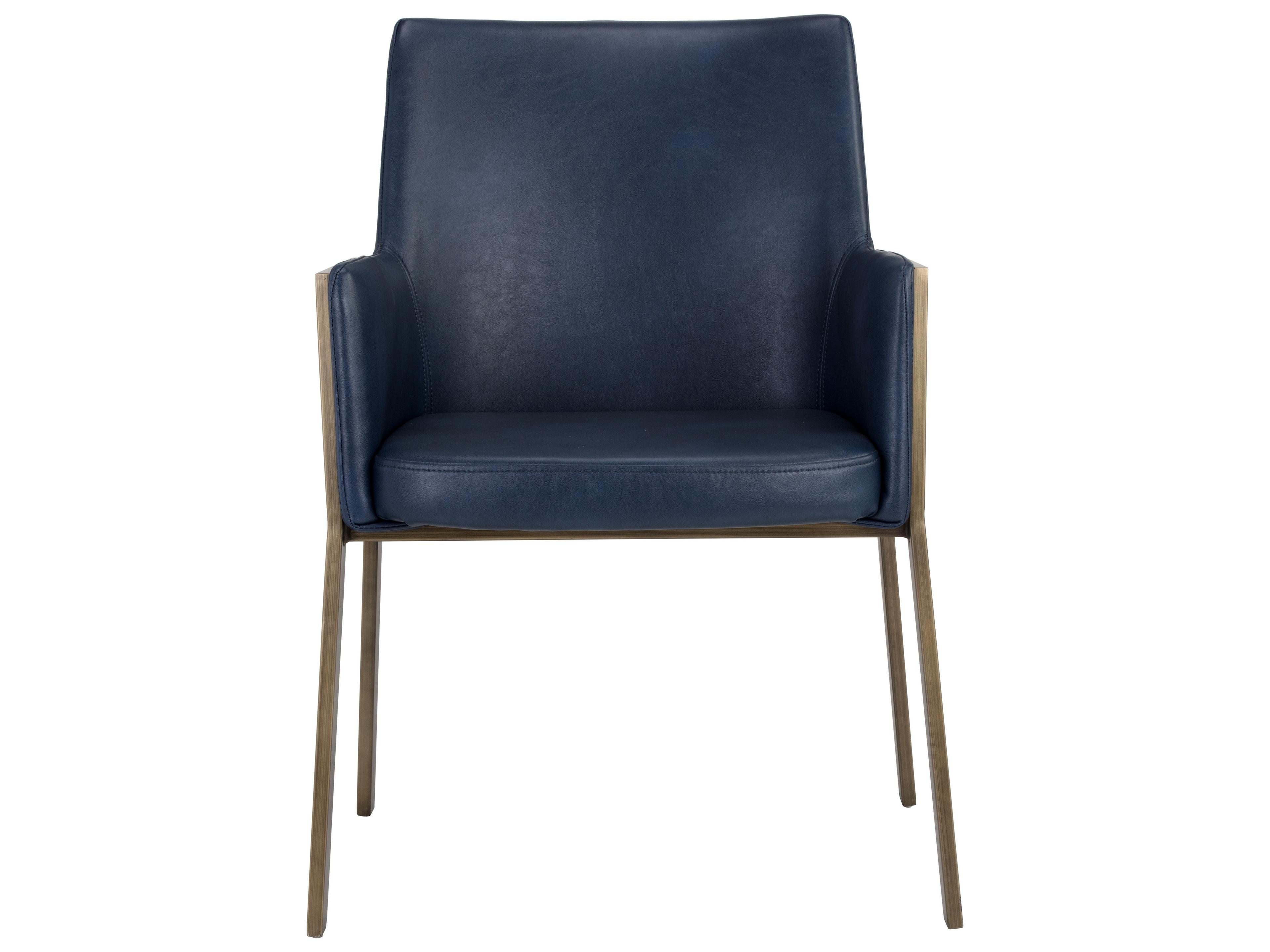Sunpan Bernadette Dining Armchair in Bravo Admiral
