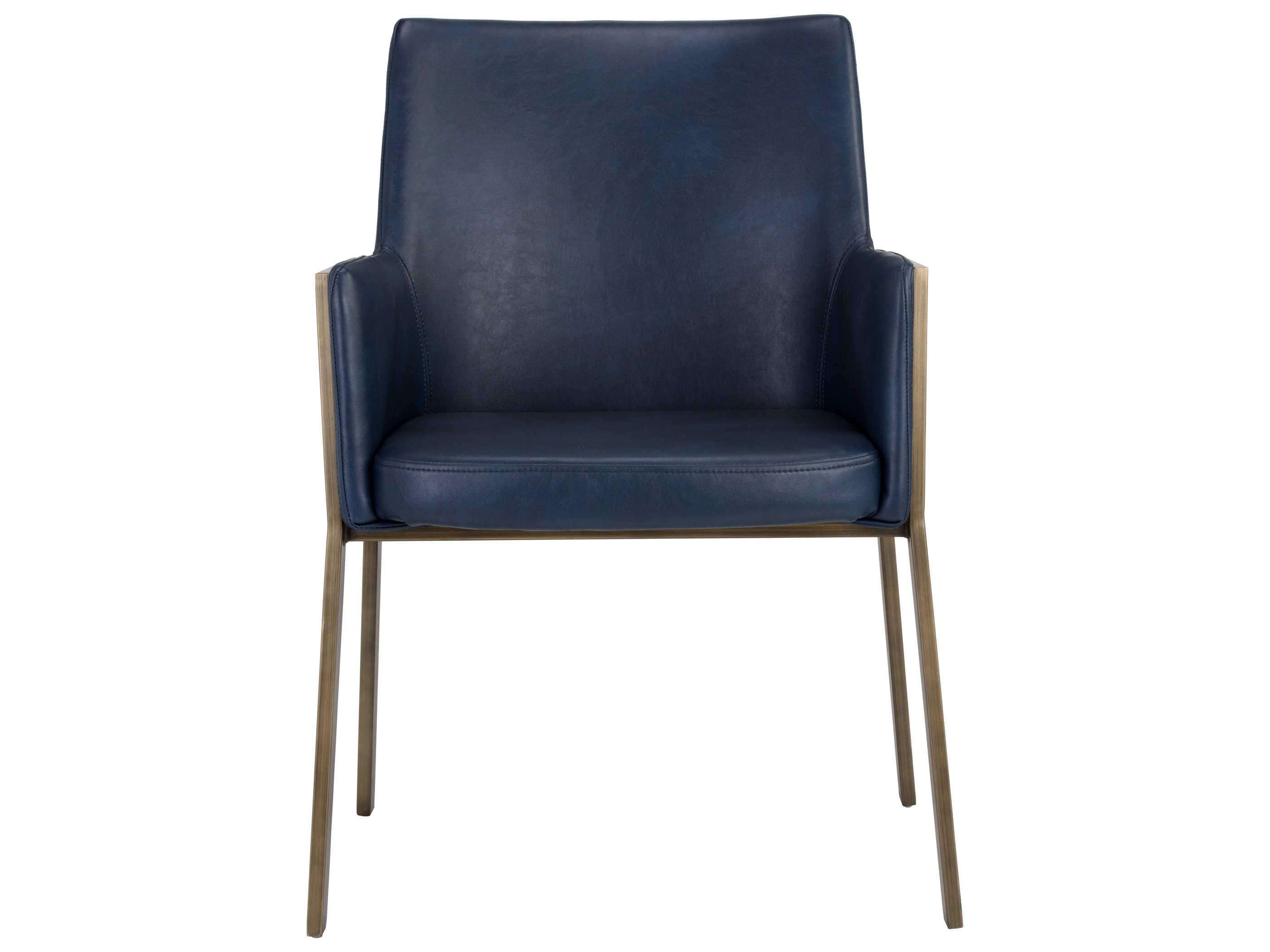 Sunpan Bernadette Dining Armchair in Bravo Admiral