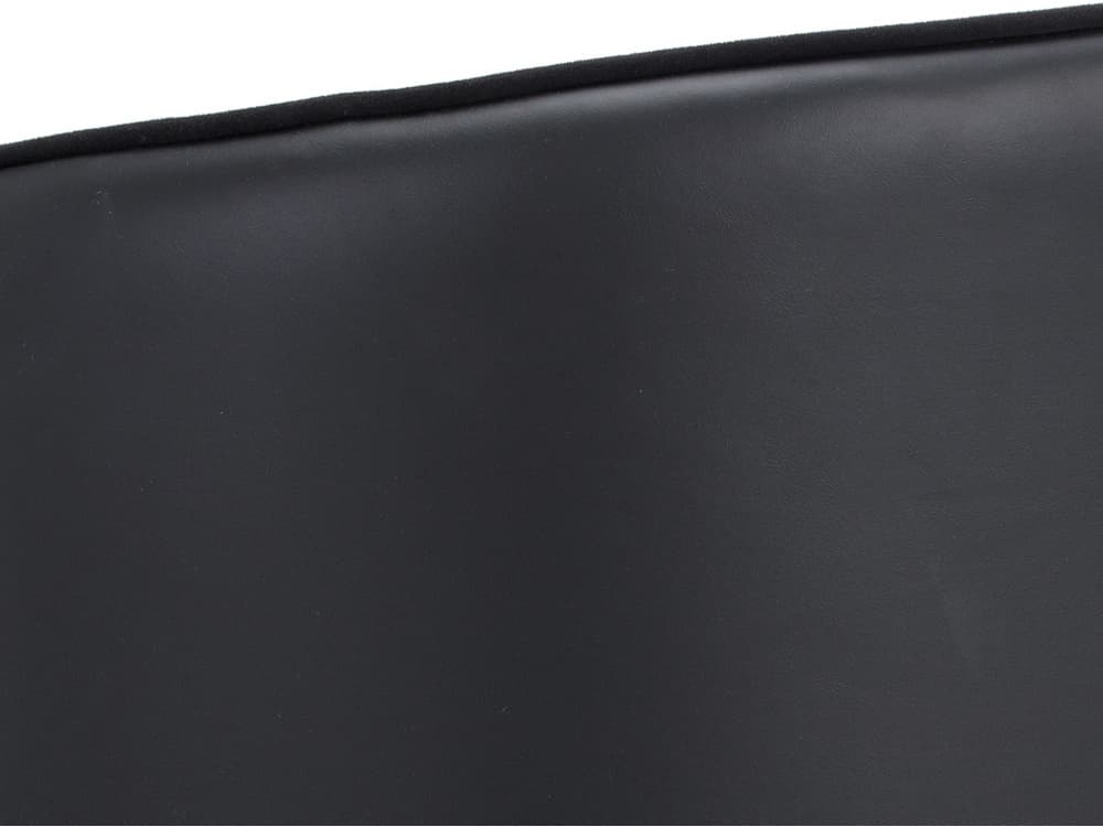 Sunpan Ikon Asher Leather Black Upholstered Arm Dining Chair