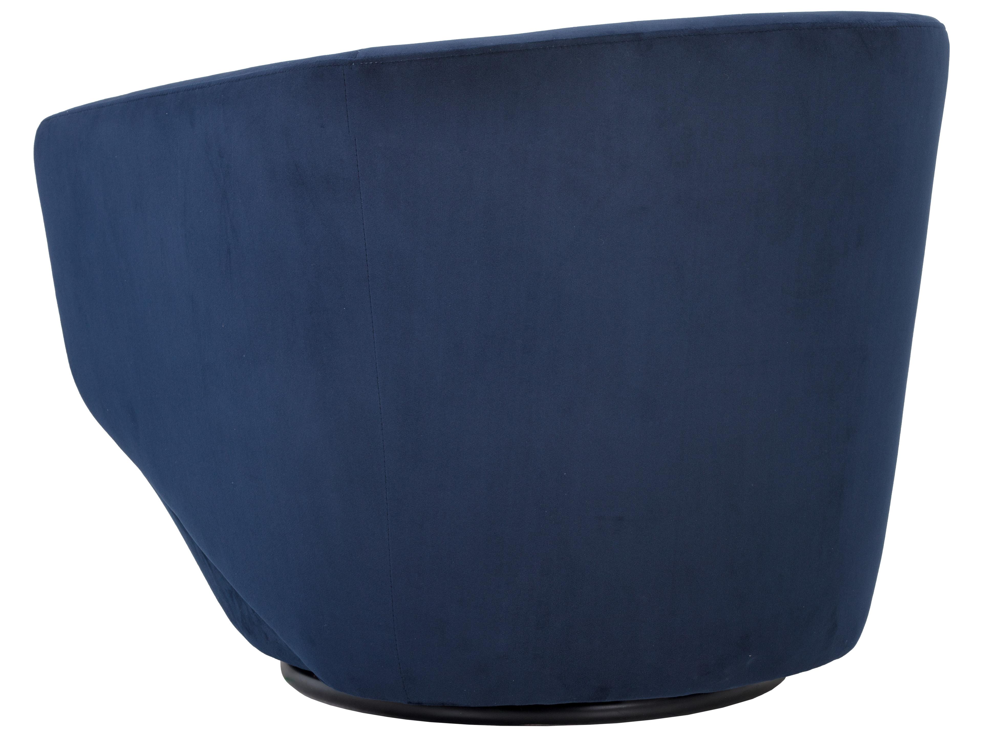 Sunpan 5west Treviso Swivel Blue Fabric Accent Chair