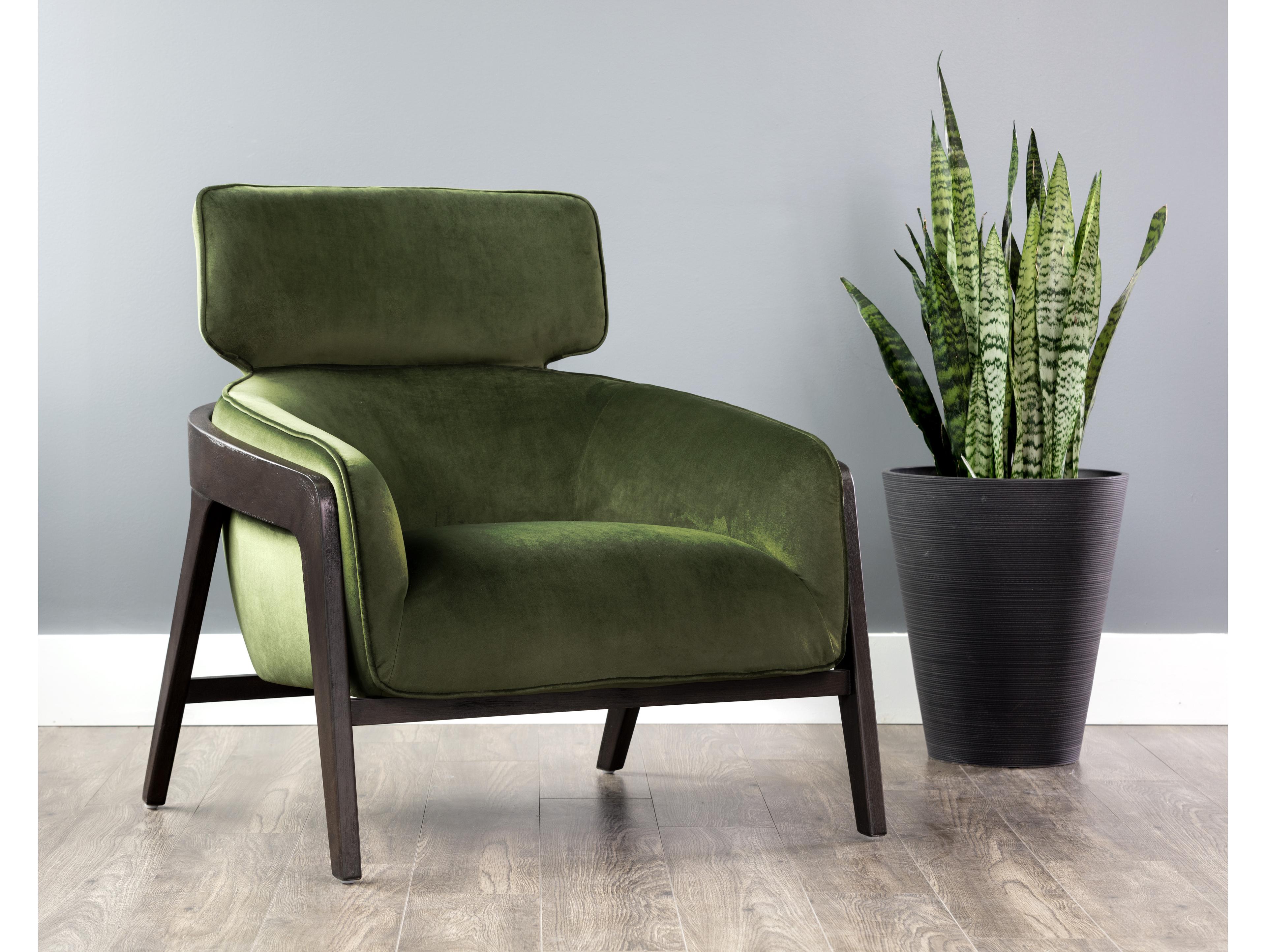 Sunpan 5west Green Fabric Accent Chair