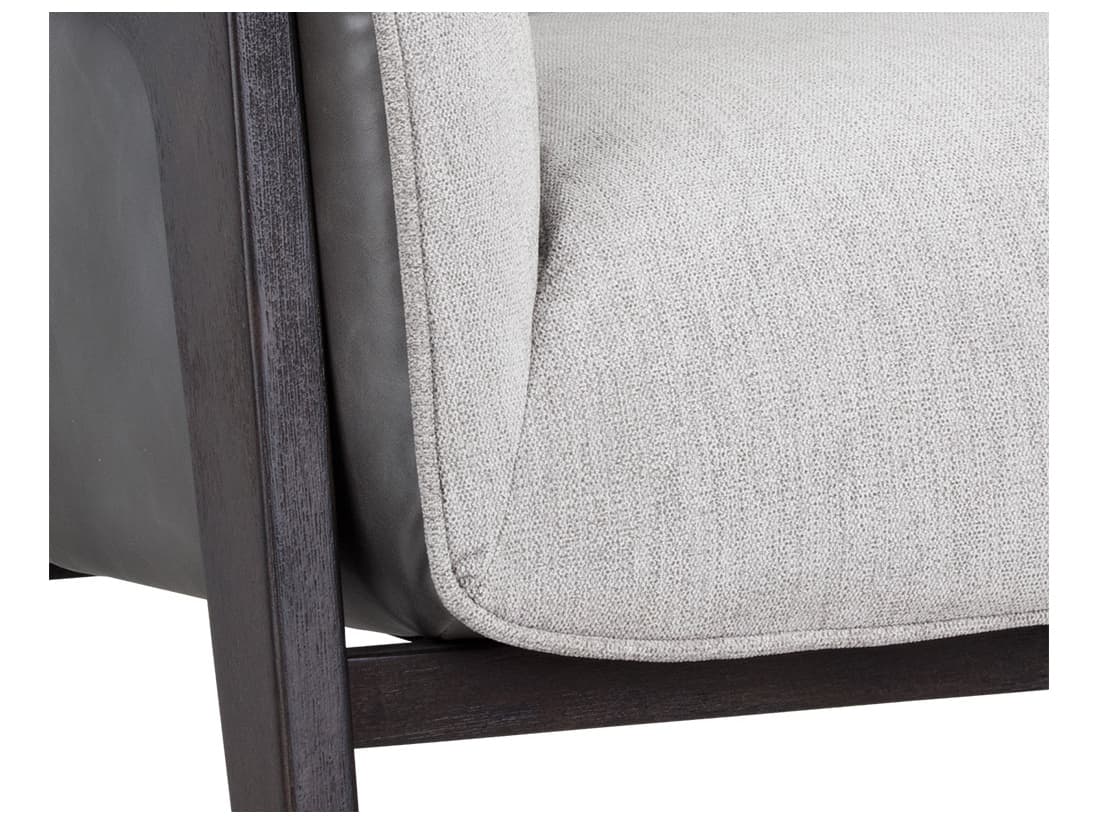 Sunpan Maximus Gray Accent Chair