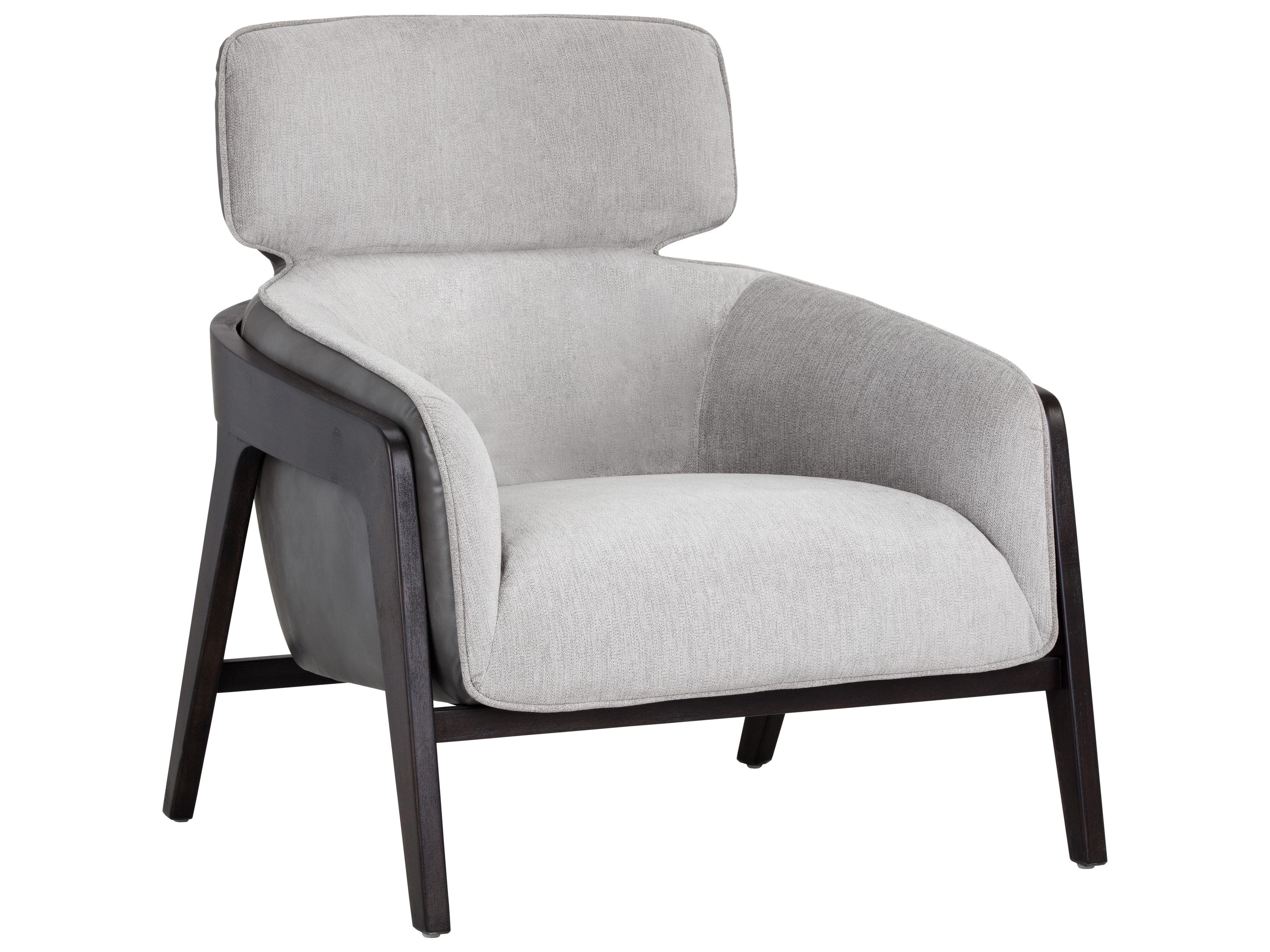 Sunpan Maximus Gray Accent Chair