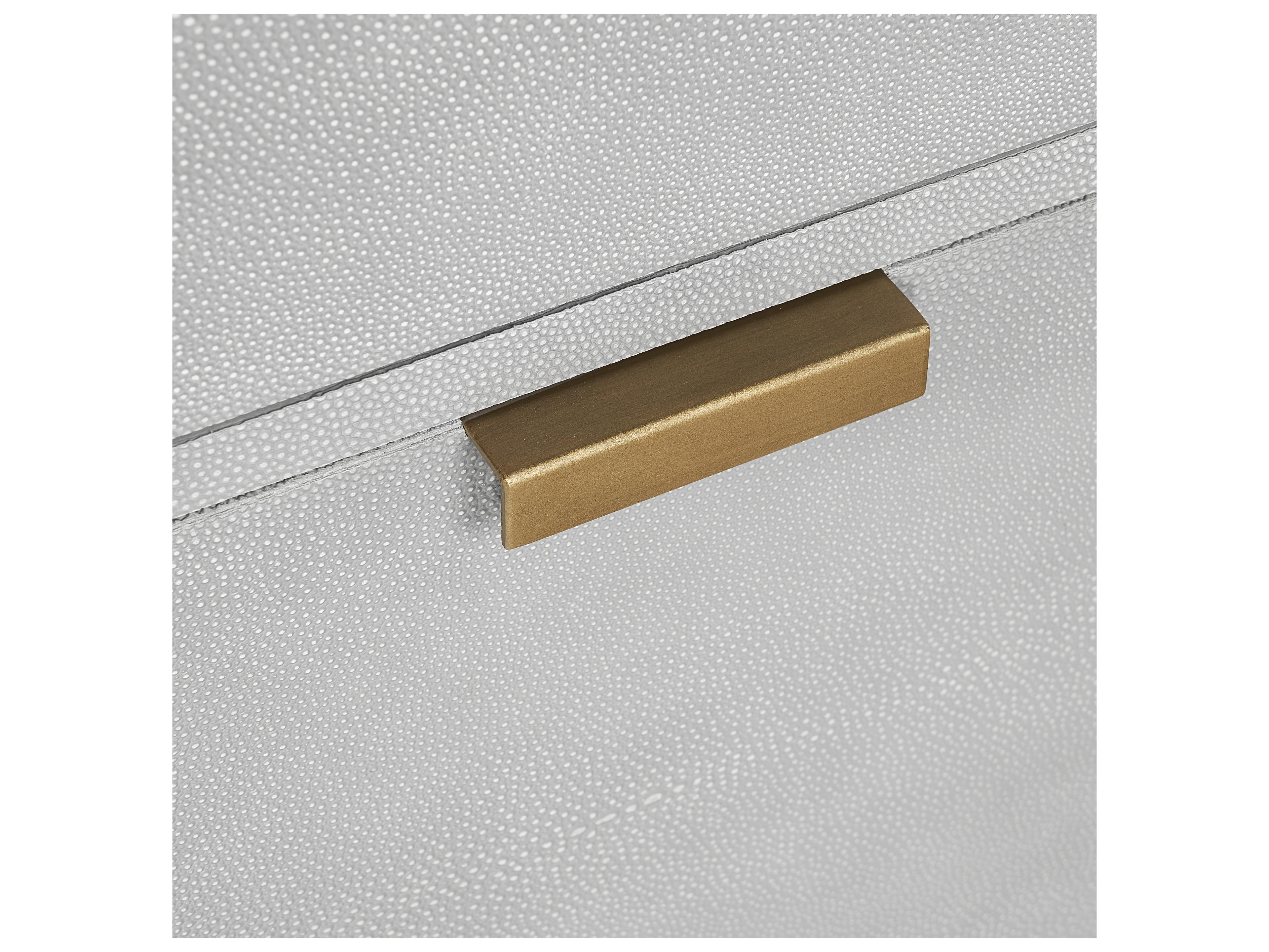 Sunpan Mixt Grey Antique Brass File Cabinet